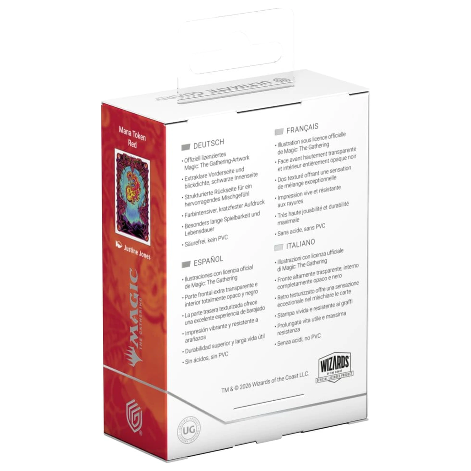 Ultimate Guard Art Sleeves Magic: The Gathering "Mana Token" - Mountain fotografii produktu