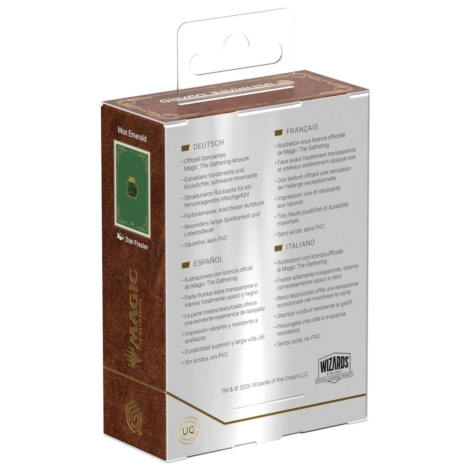 Ultimate Guard Art Sleeves Magic: The Gathering "Mox Collection" - Emerald fotografii produktu