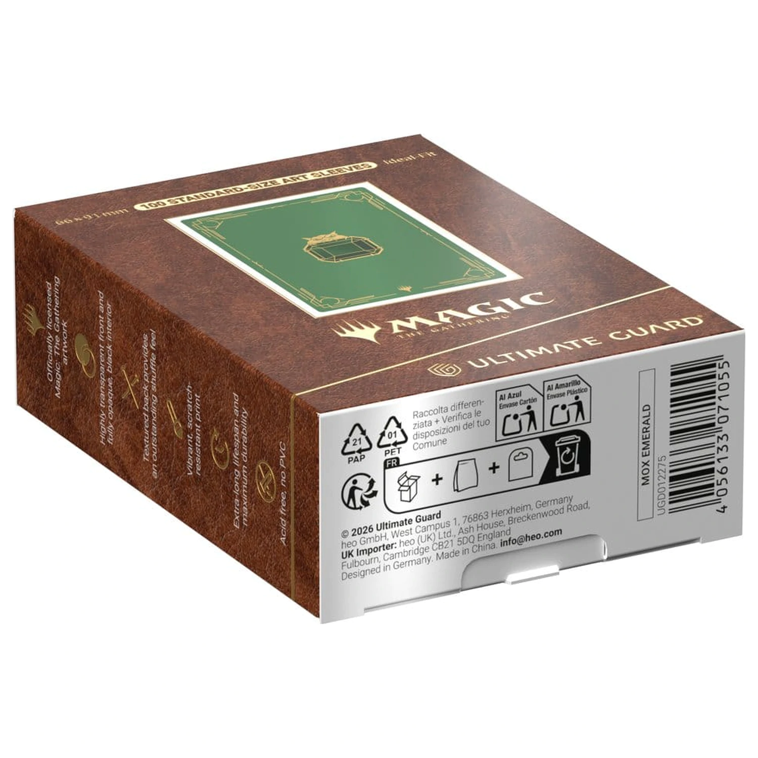 Ultimate Guard Art Sleeves Magic: The Gathering "Mox Collection" - Emerald fotografii produktu