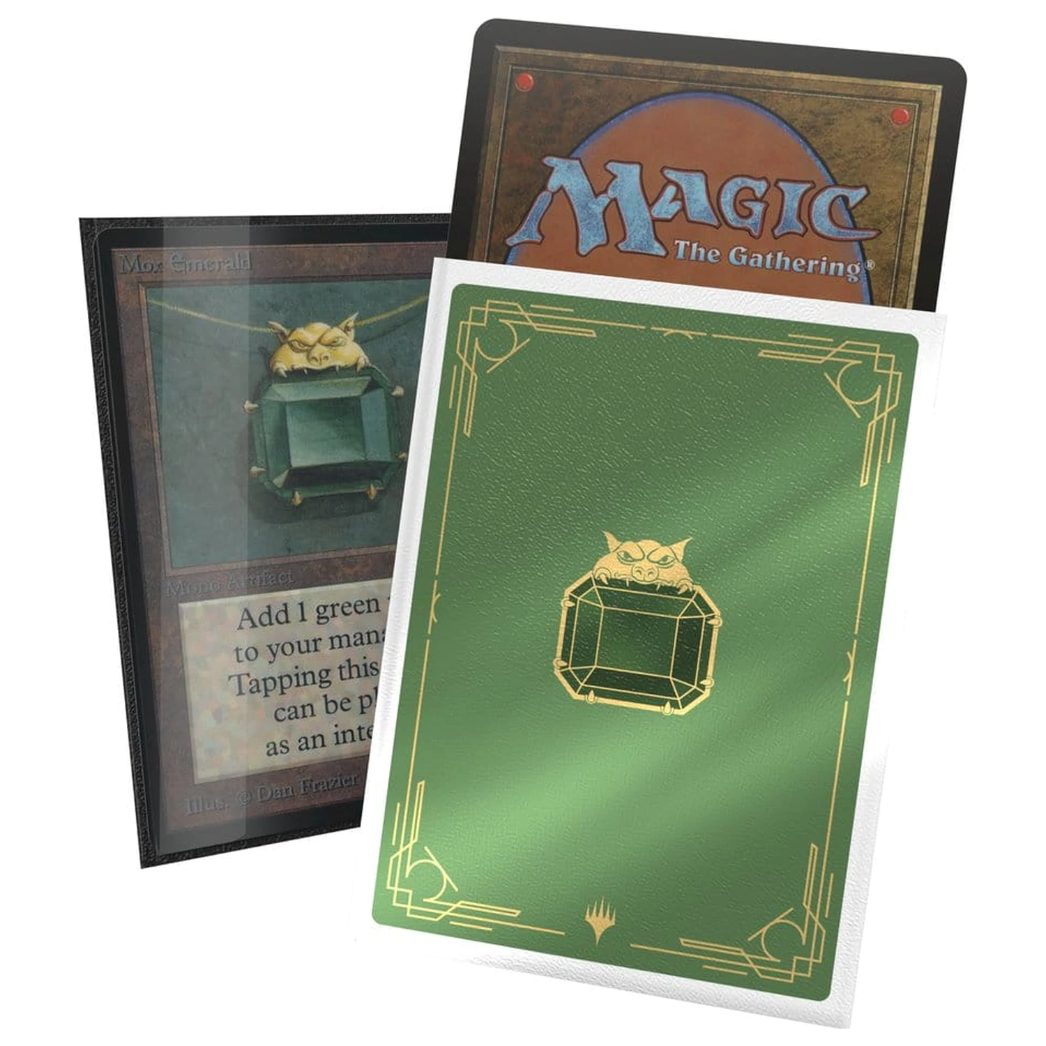 Ultimate Guard Art Sleeves Magic: The Gathering "Mox Collection" - Emerald fotografii produktu