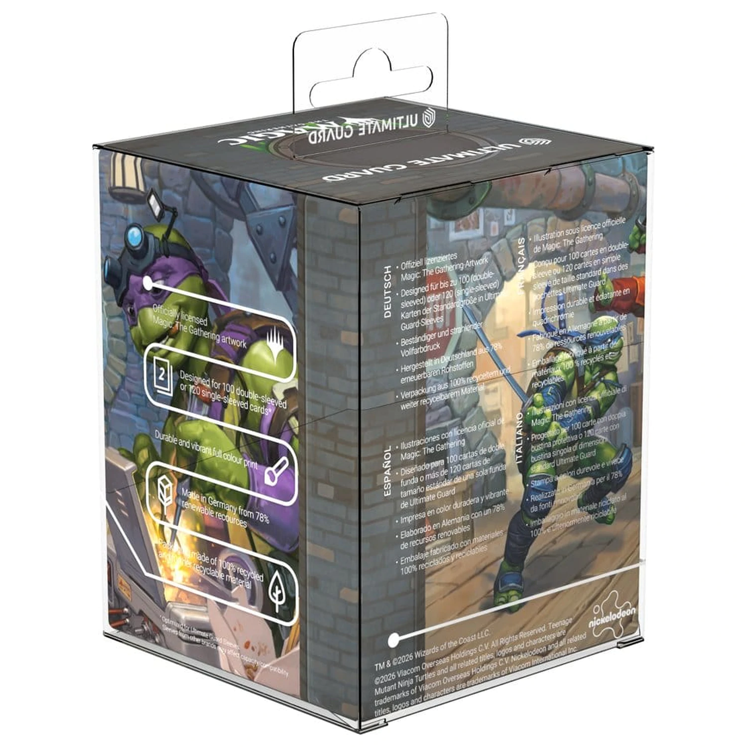 Ultimate Guard RTE Boulder 100+ Magic: The Gathering | Teenage Mutant Ninja Turtles - Turtle Lair fotografii produktu