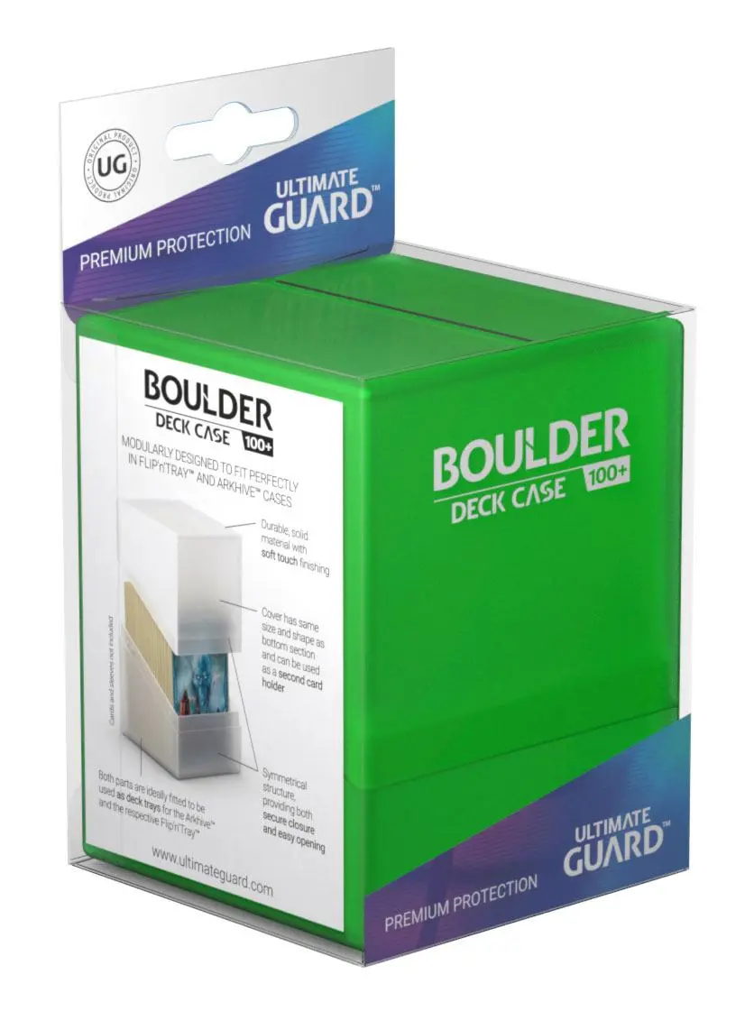 Ultimate Guard Boulder pouzdro na karty 100+ Standardní velikost Emerald fotografii produktu