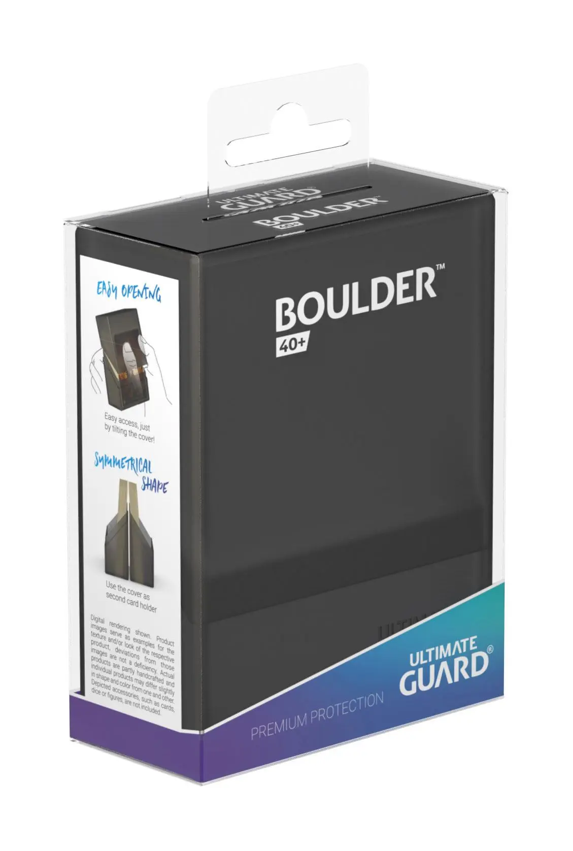 Ultimate Guard Boulder pouzdro na balíček karet 40+ Standardní velikost Onyx fotografii produktu