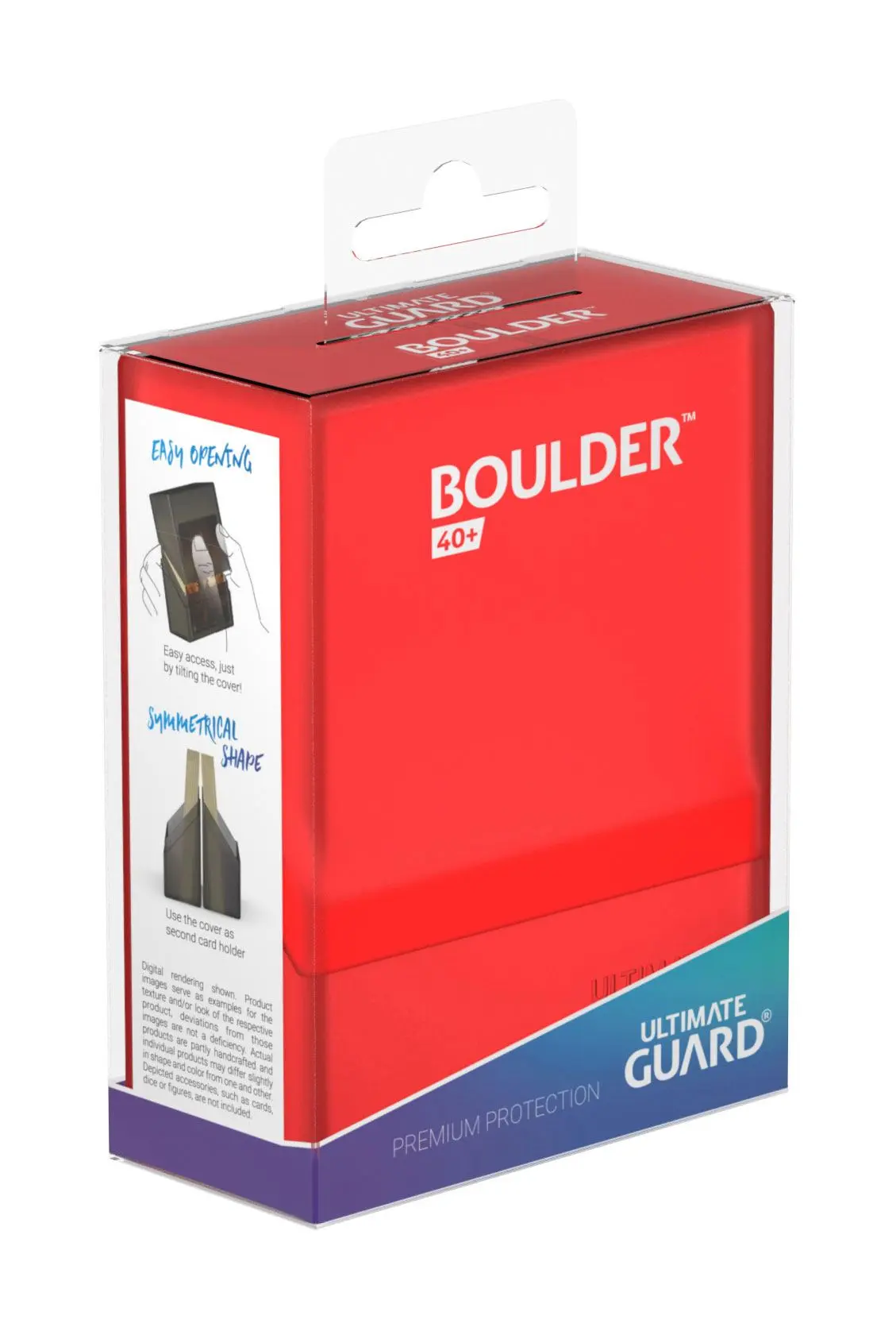 Ultimate Guard pouzdro na balíček Boulder 40+ Standardní Velikost Rubínová fotografii produktu