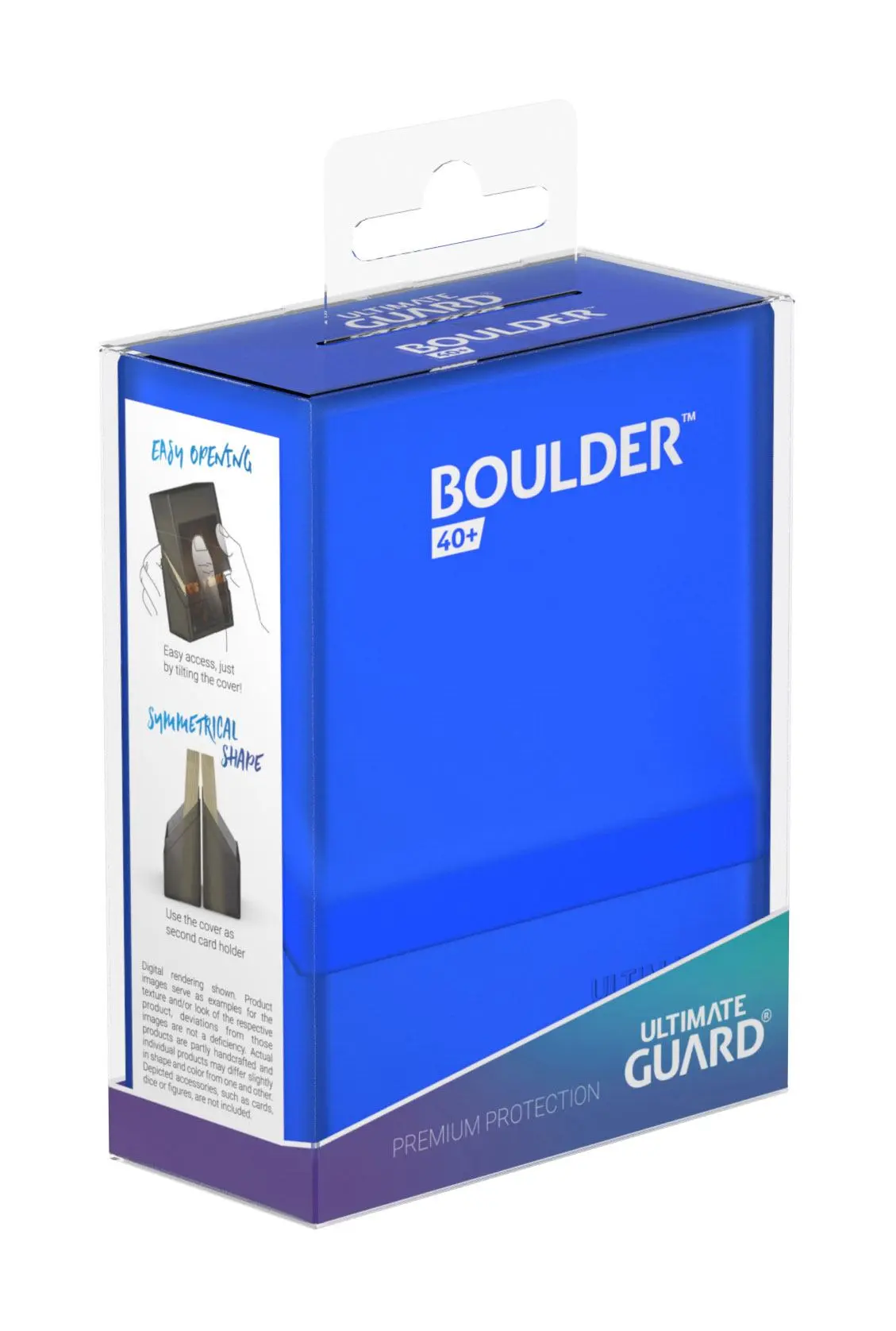 Ultimate Guard Boulder pouzdro na balíček karet 40+ Standardní velikost Safírová fotografii produktu