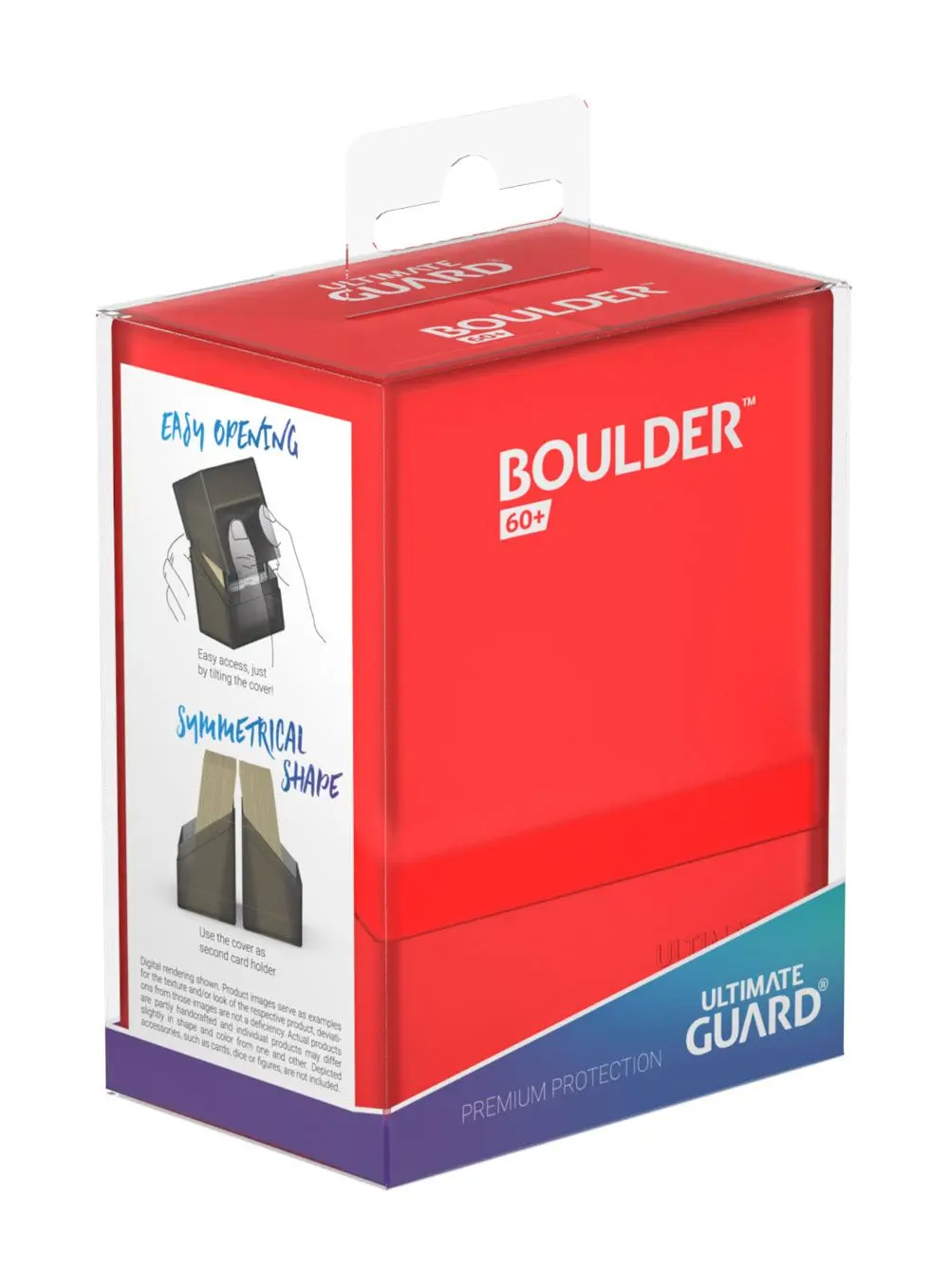 Ultimate Guard Boulder pouzdro na balíček karet 60+ Standard Size Ruby fotografii produktu