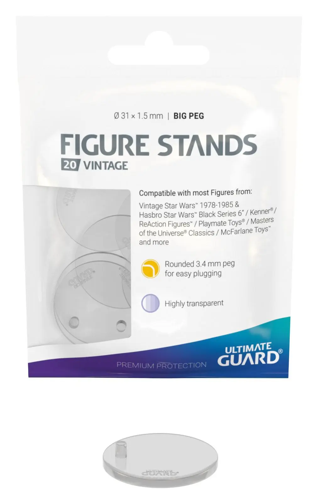 Ultimate Guard stojánky pro figurky Big Peg Vintage (20 kusů) fotografii produktu