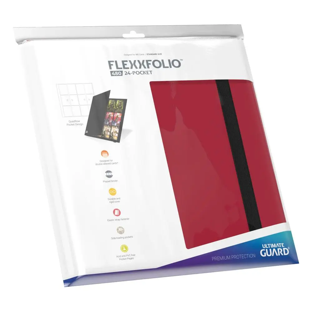 Ultimate Guard Flexxfolio 480 - 24-kapesní (čtyřřadé) - červené fotografii produktu