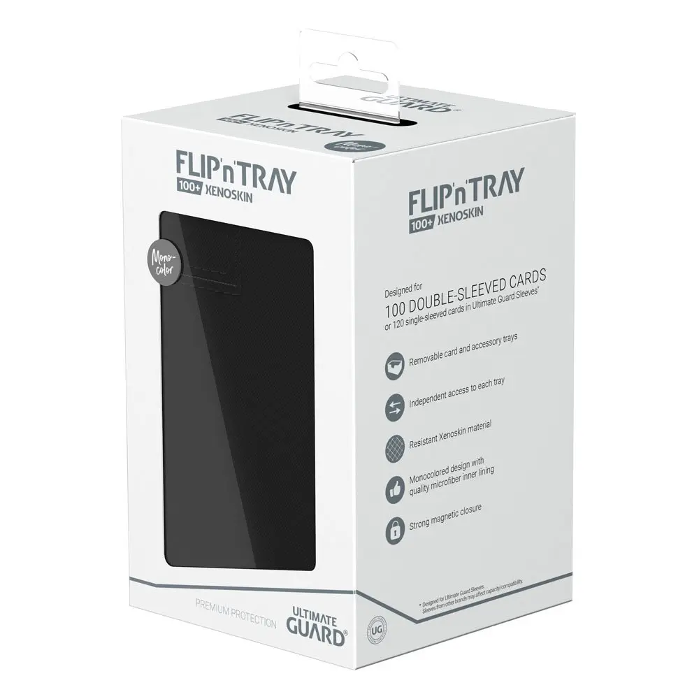 Ultimate Guard Flip`n`Tray 100+ XenoSkin Monocolor Černý fotografii produktu