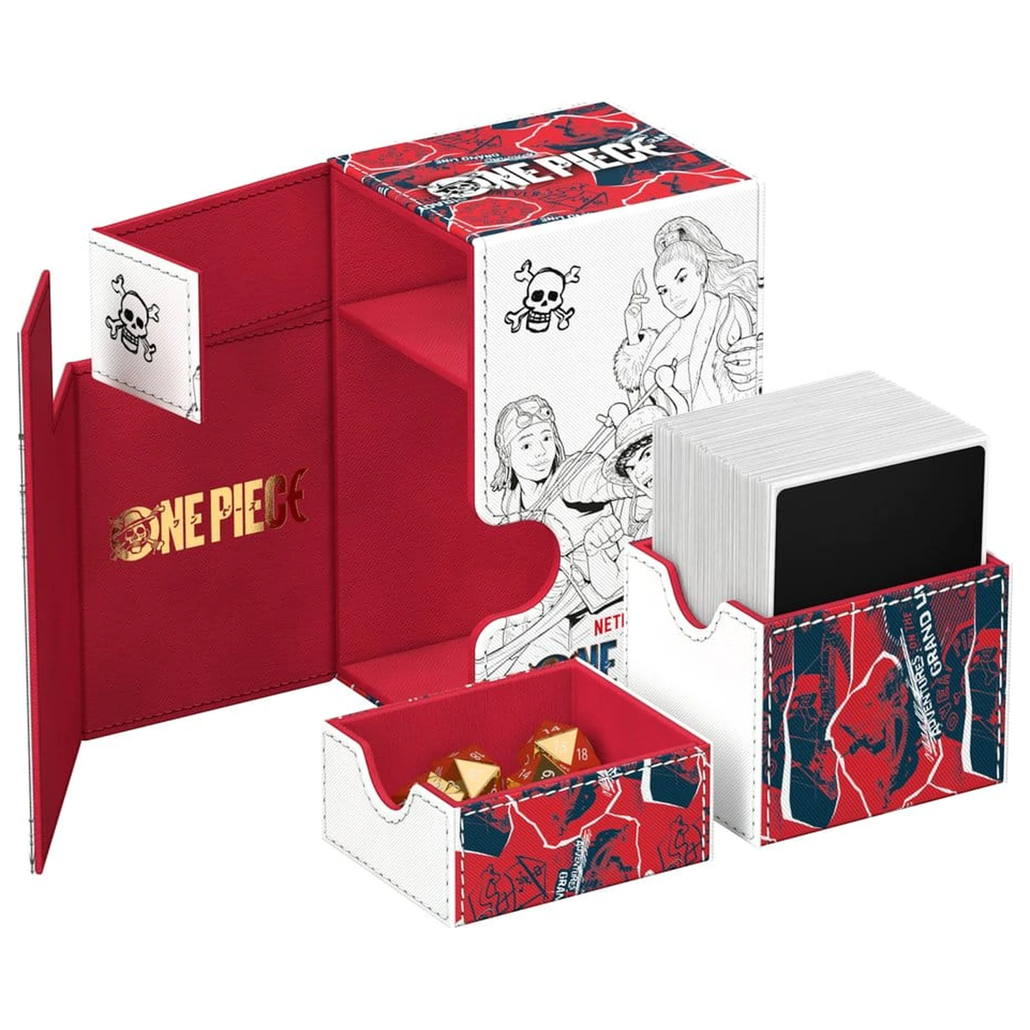 Ultimate Guard Flip'n'Tray 80+ Xenoskin One Piece - Sketch fotografii produktu