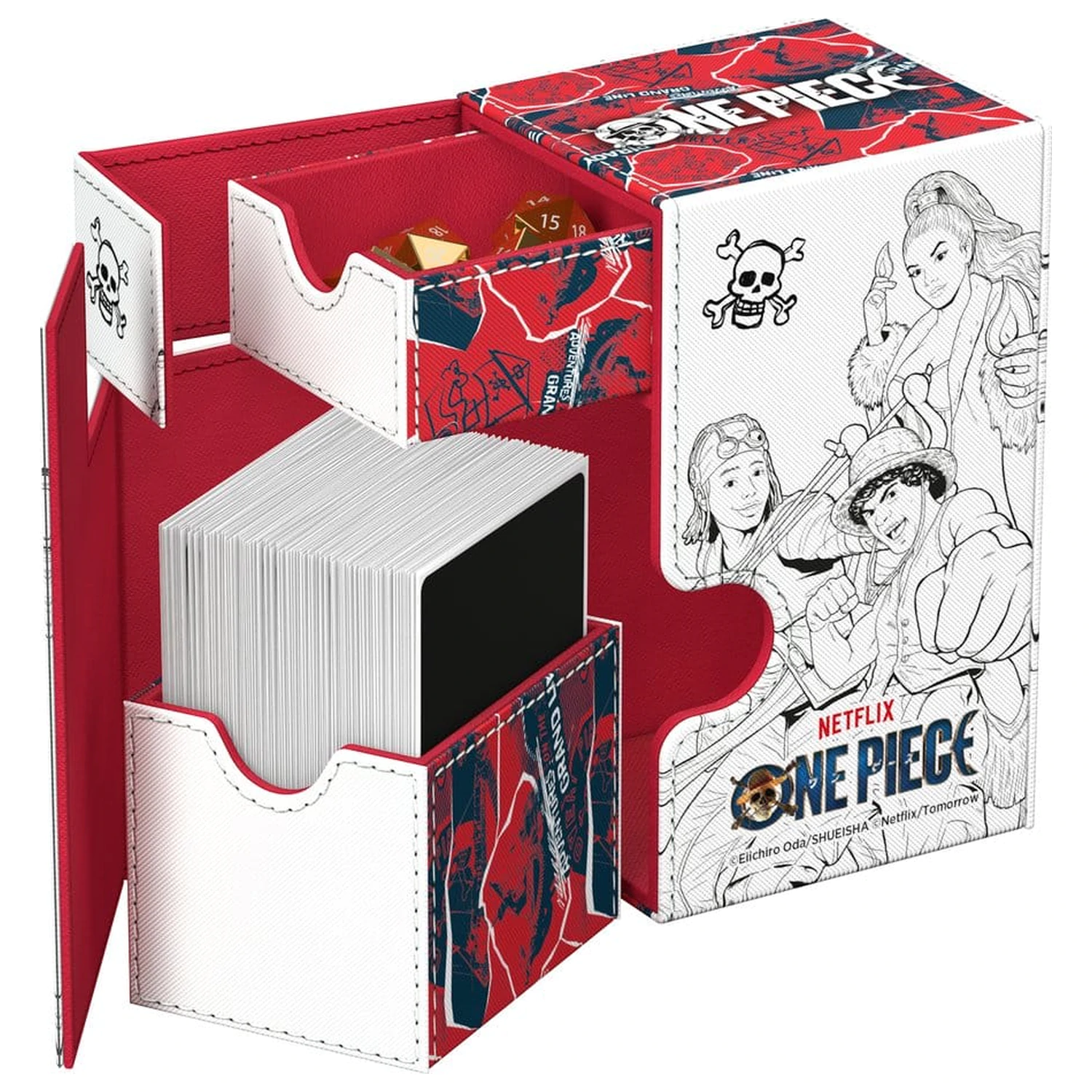 Ultimate Guard Flip'n'Tray 80+ Xenoskin One Piece - Sketch fotografii produktu