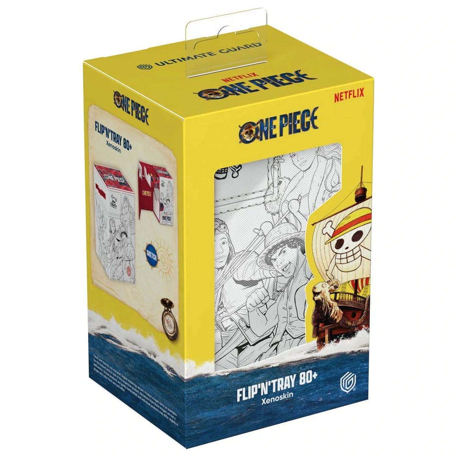 Ultimate Guard Flip'n'Tray 80+ Xenoskin One Piece - Sketch fotografii produktu