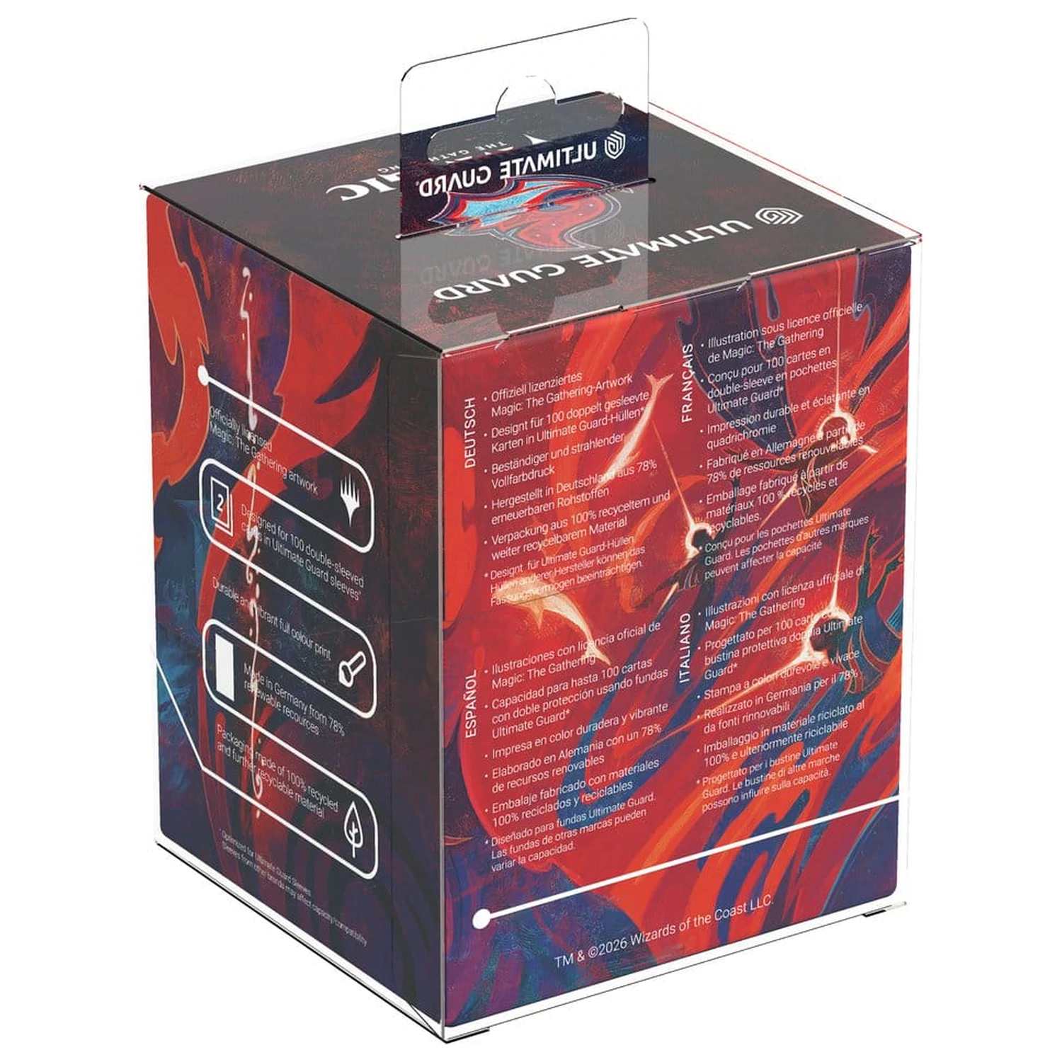 Ultimate Guard RTE Boulder 100+ Magic: The Gathering "Secrets of Strixhaven" - Prismari fotografii produktu