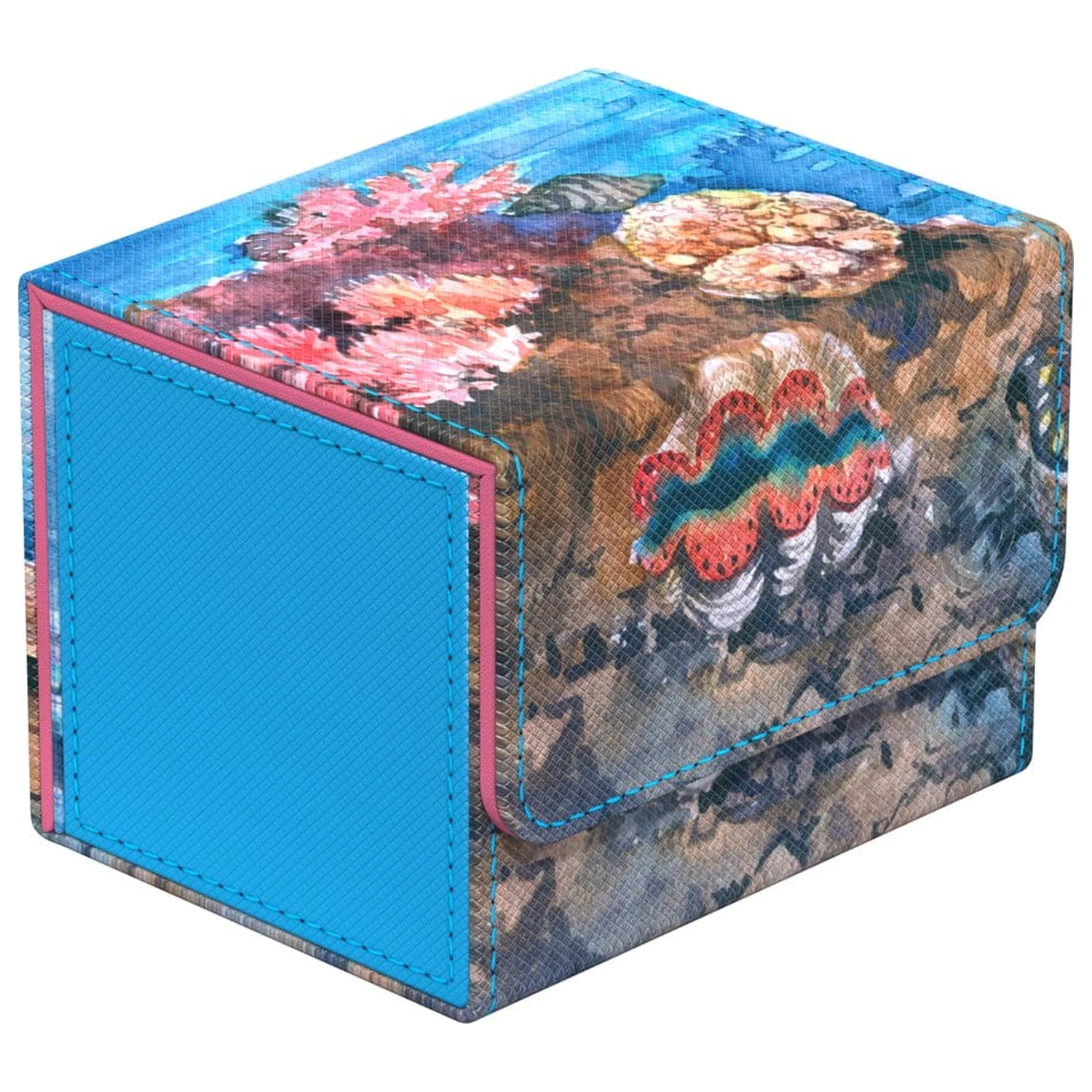 Ultimate Guard Sidewinder 100+ Xenoskin "Coral Places" - Seablue Hush fotografii produktu
