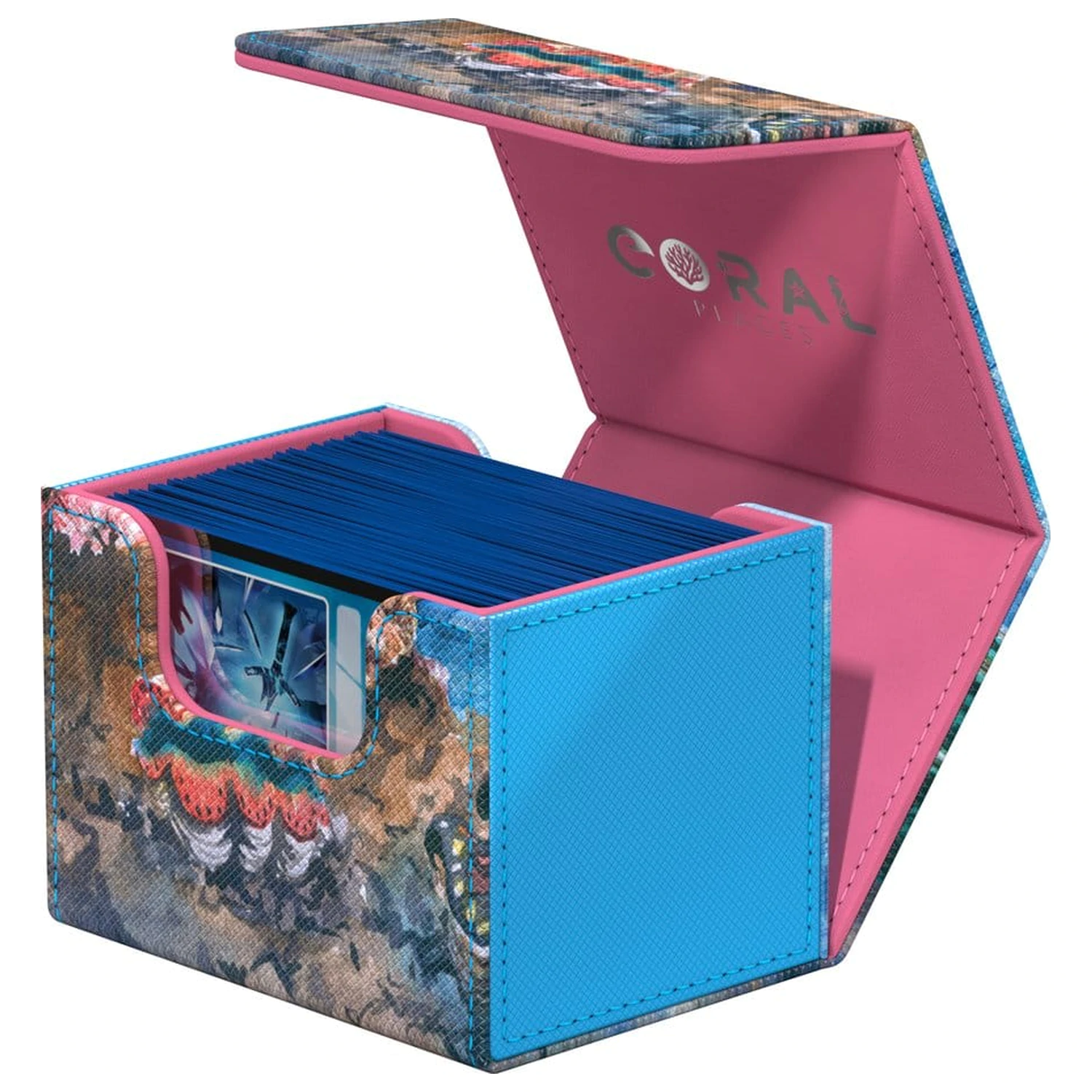 Ultimate Guard Sidewinder 100+ Xenoskin "Coral Places" - Seablue Hush fotografii produktu