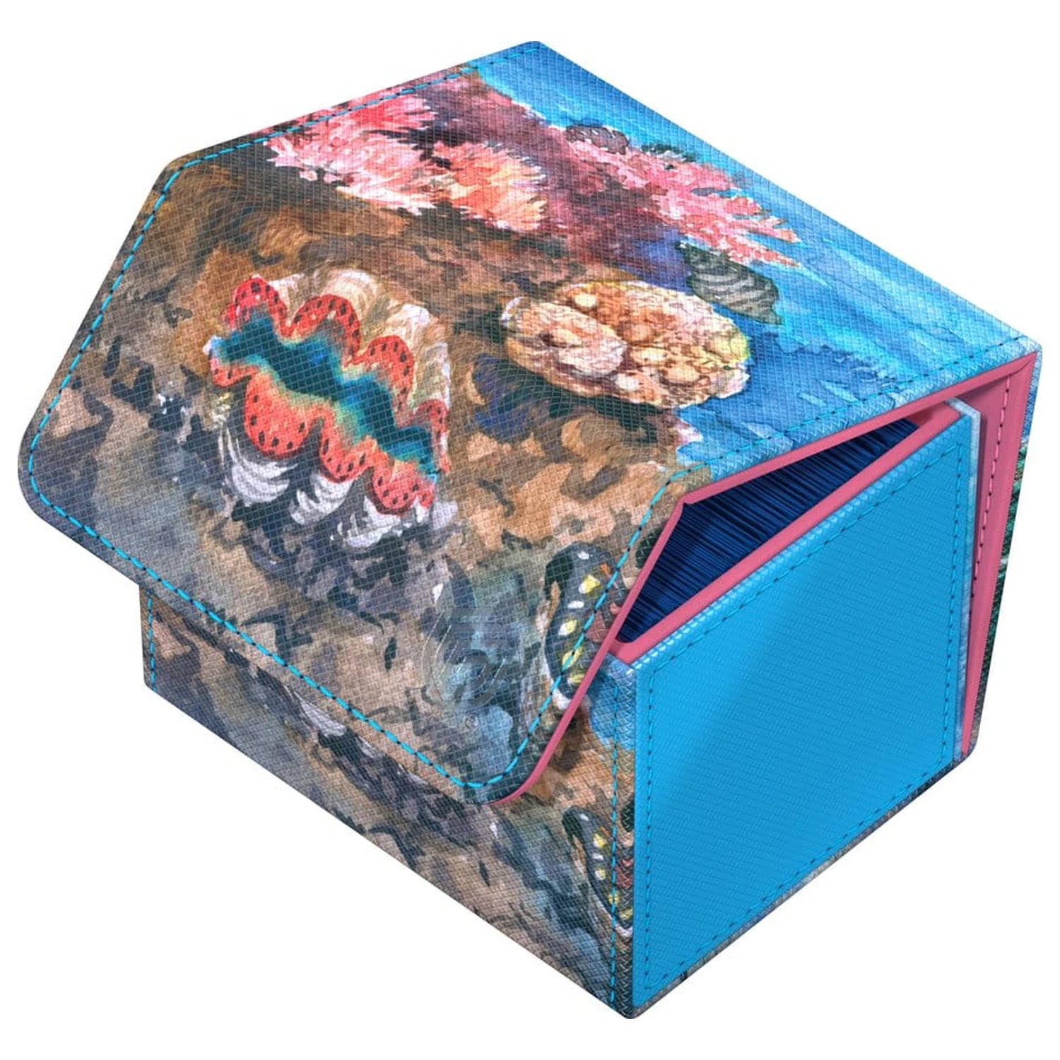Ultimate Guard Sidewinder 100+ Xenoskin "Coral Places" - Seablue Hush fotografii produktu