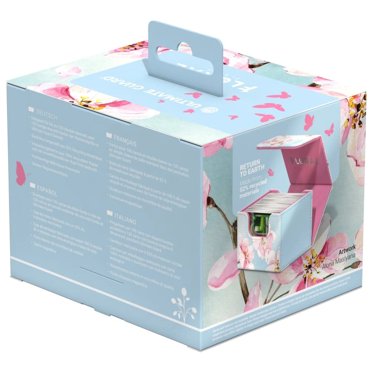 Ultimate Guard Sidewinder 100+ Xenoskin "Floral Places" - Cherry Blossom fotografii produktu