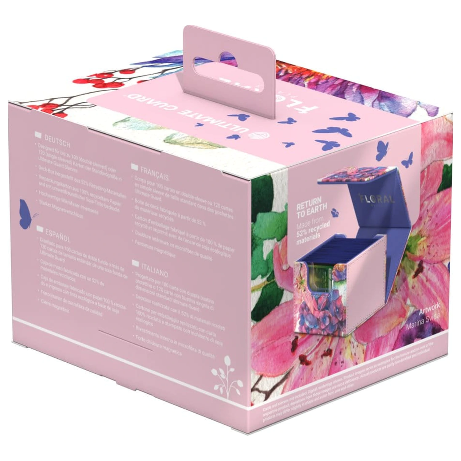 Ultimate Guard Sidewinder 100+ Xenoskin "Floral Places" - Lotus Bloom fotografii produktu