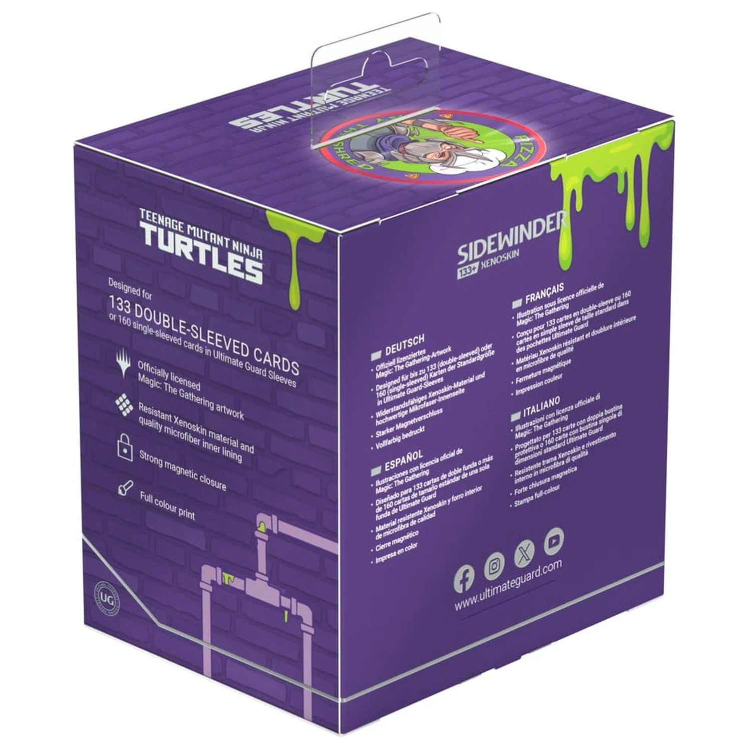 Ultimate Guard Sidewinder 133+ Xenoskin Magic: The Gathering | Teenage Mutant Ninja Turtles - Pizza box fotografii produktu