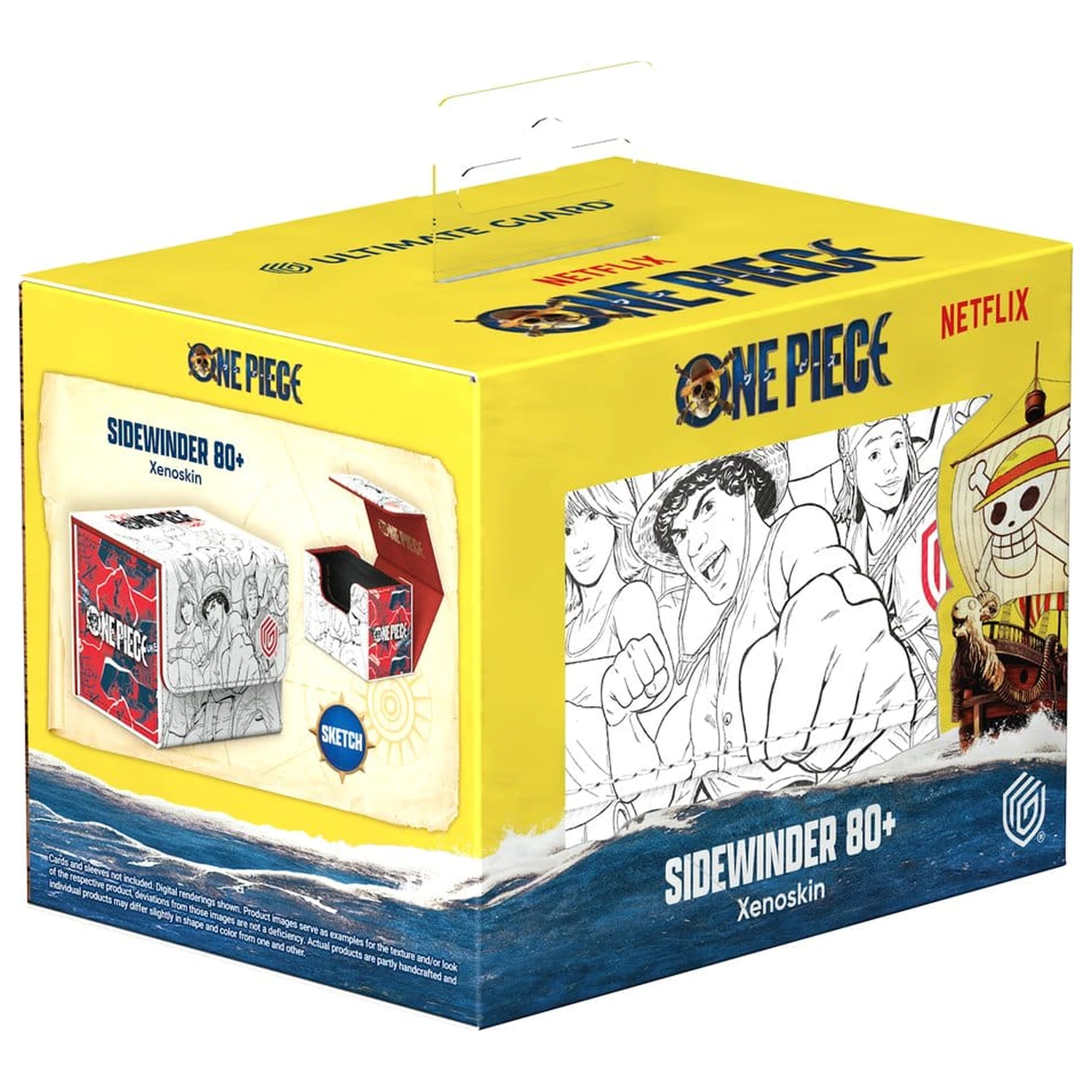 Ultimate Guard Sidewinder 80+ Xenoskin One Piece - Sketch fotografii produktu