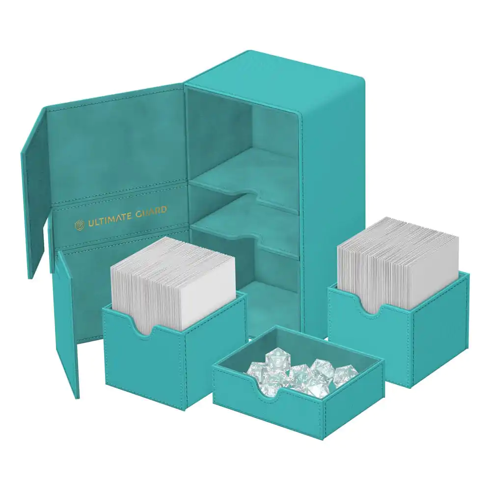 Ultimate Guard Dvojitý Flip'n'Tray 200+ Xenoskin "Summer Edition 2025" - Lagoon fotografii produktu