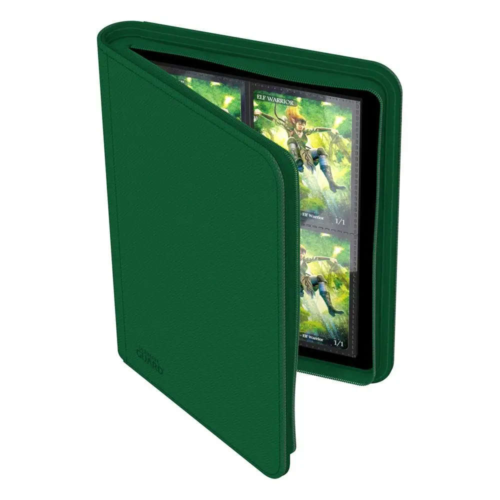 Ultimate Guard Zipfolio 160 - 8-kapsový pořadač XenoSkin zelený fotografii produktu