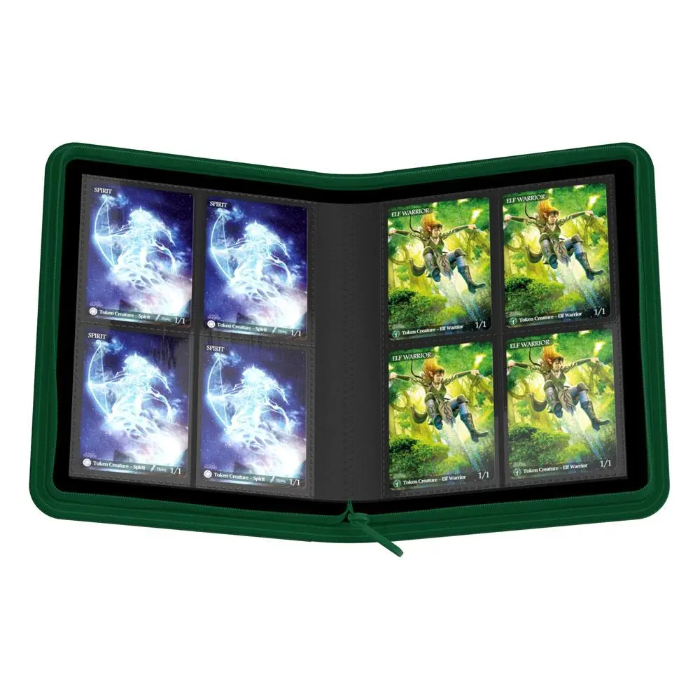 Ultimate Guard Zipfolio 160 - 8-kapsový pořadač XenoSkin zelený fotografii produktu