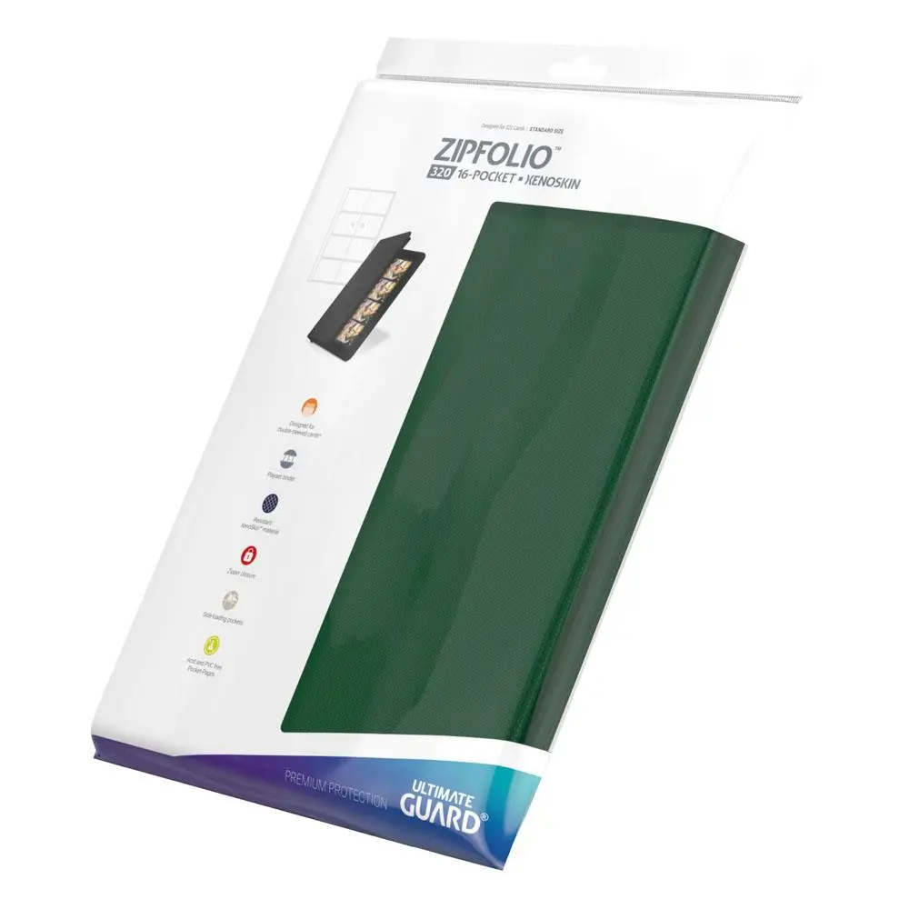 Ultimate Guard Zipfolio 320 - 16-kapsový/á XenoSkin Zelený/á fotografii produktu