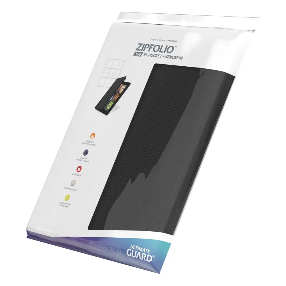 Ultimate Guard Zipfolio 360 - 18-kapsový/á XenoSkin černý/černá fotografii produktu