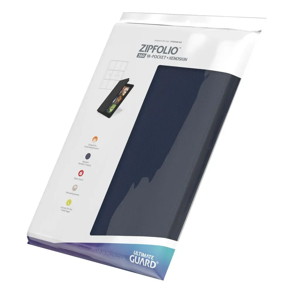 Ultimate Guard Zipfolio 360 - 18kapes XenoSkin modré fotografii produktu