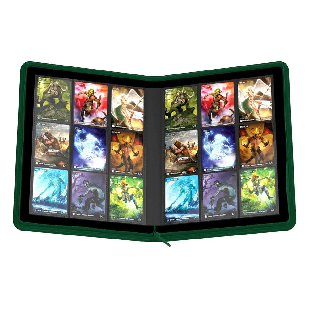 Ultimate Guard Zipfolio 360 - 18-kapes XenoSkin Green fotografii produktu