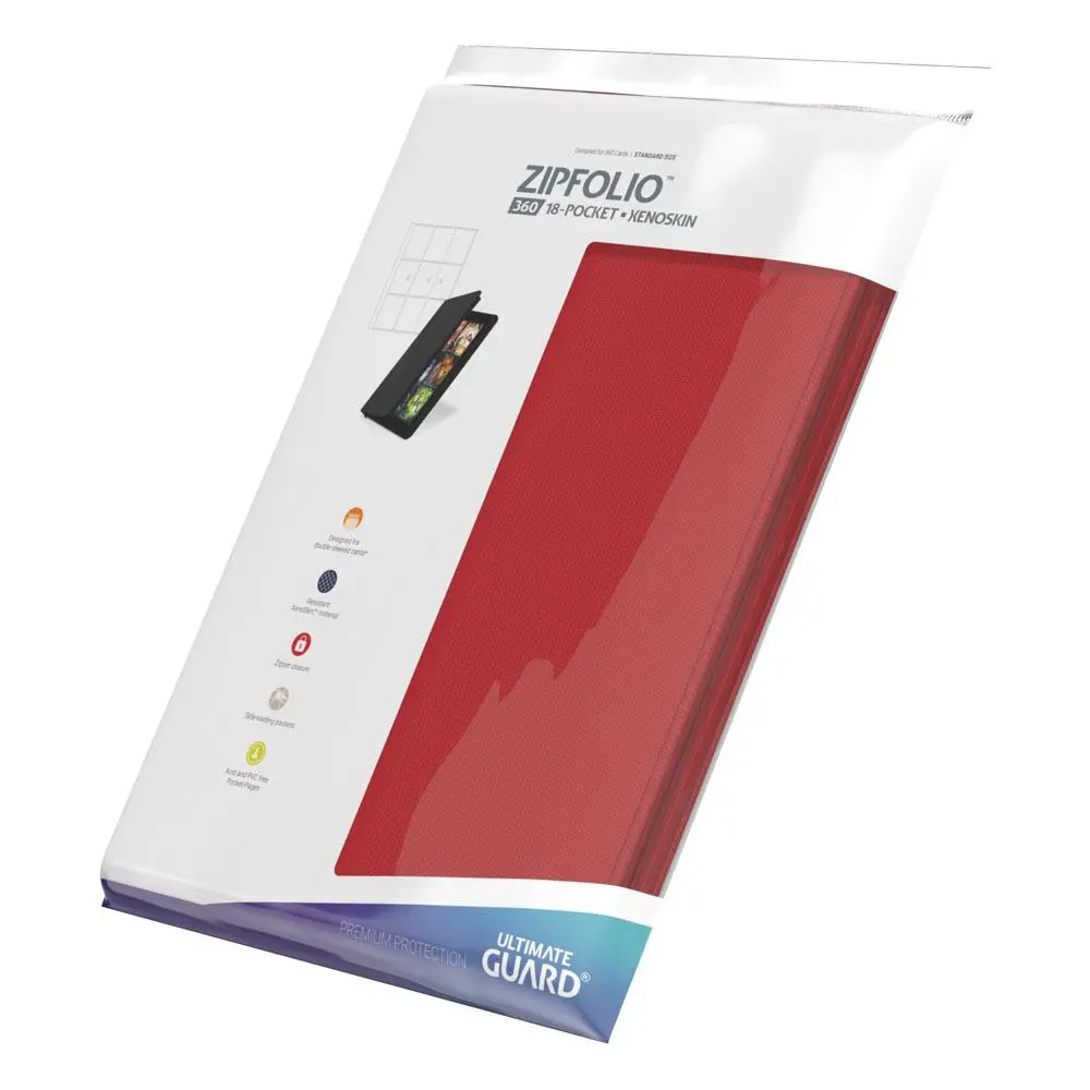 Ultimate Guard Zipfolio 360 - 18-Pocket XenoSkin Červené album na karty fotografii produktu