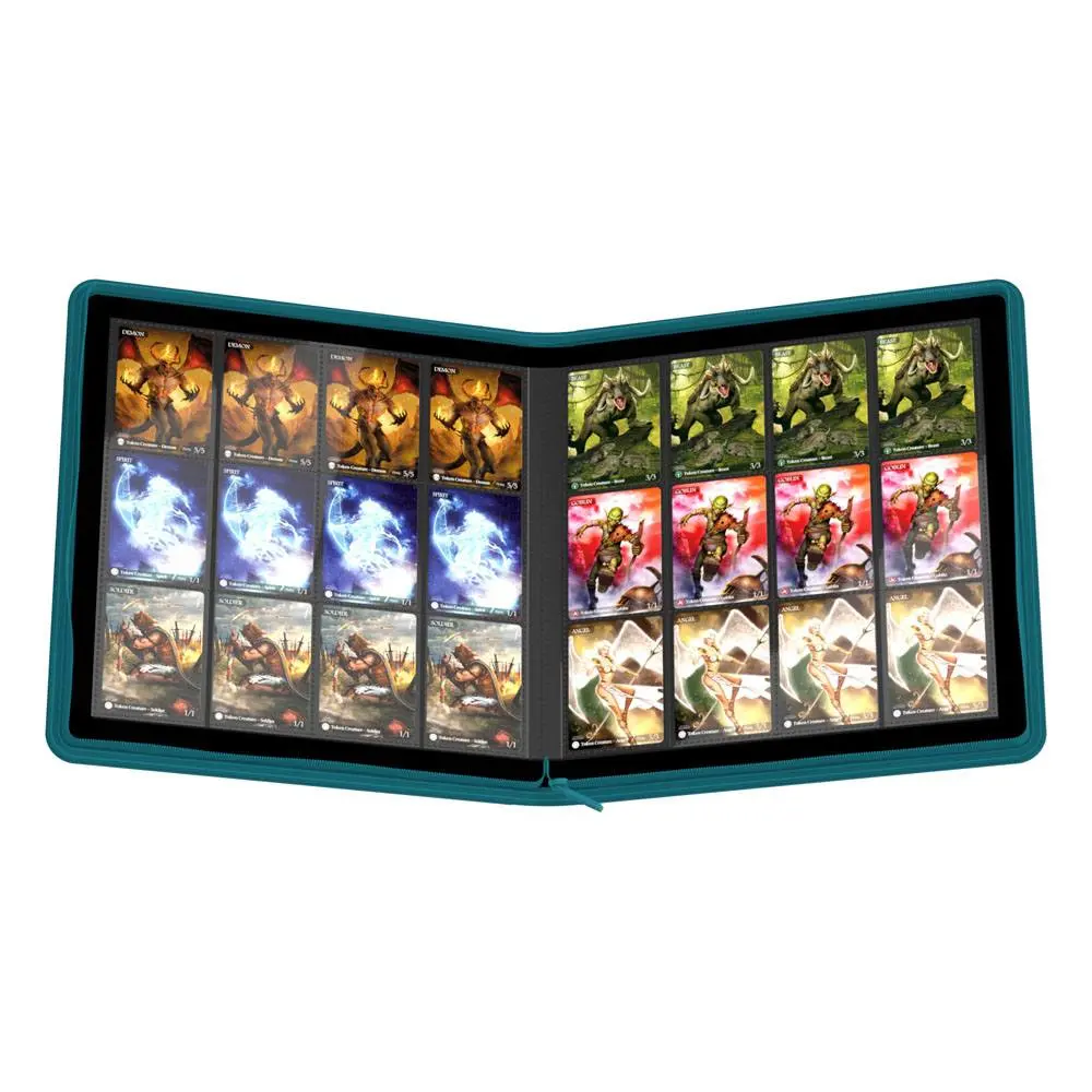 Ultimate Guard Zipfolio 480 - 24-kapsový XenoSkin (Quadrow) - Petrol Blue fotografii produktu