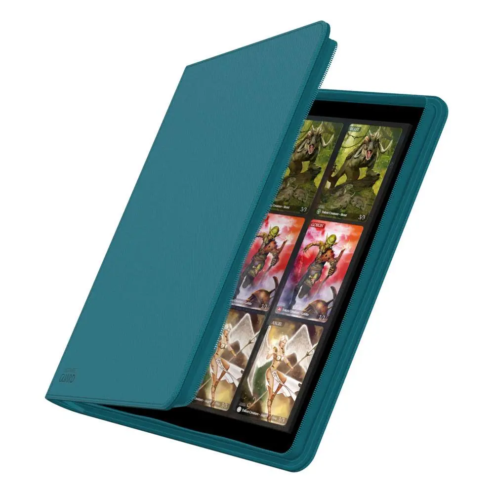 Ultimate Guard Zipfolio 480 - 24-kapsový XenoSkin (Quadrow) - Petrol Blue fotografii produktu