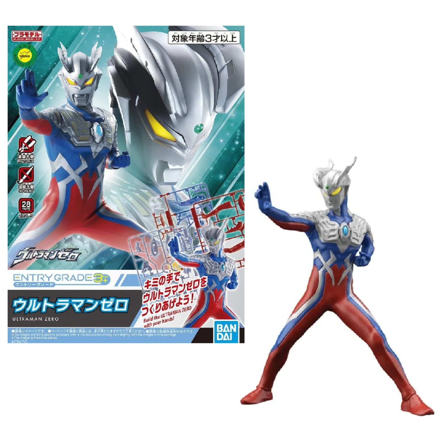 ULTRAMAN Entry Grade Ultraman Zero Modelová stavebnice REPROD fotografii produktu