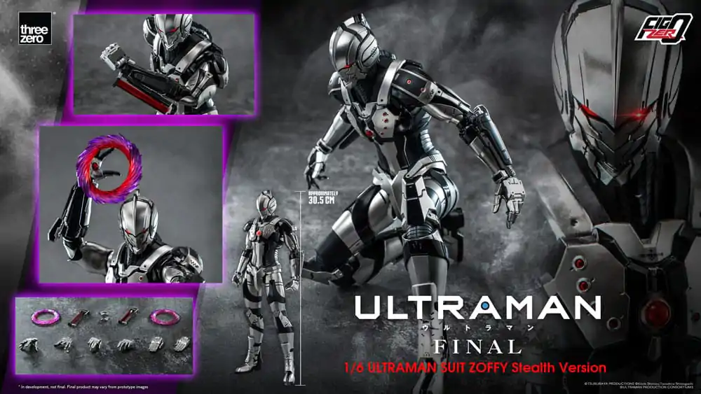 Ultraman Final FigZero Akční figurka 1/6 Ultraman Suit Zoffy Stealth Version 30 cm fotografii produktu