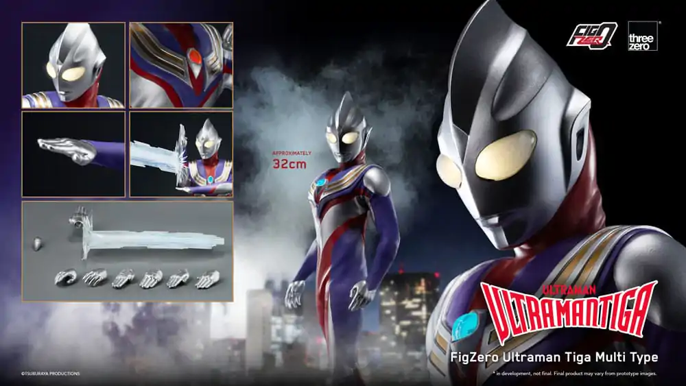 Ultraman Tiga FigZero akční figurka 1/6 Ultraman Tiga Multi Type 32 cm fotografii produktu