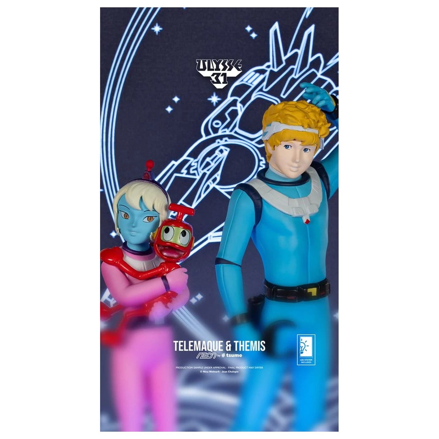 Ulysse 31 Neon figurka 1/9 Telemachus & Themis 20 cm fotografii produktu