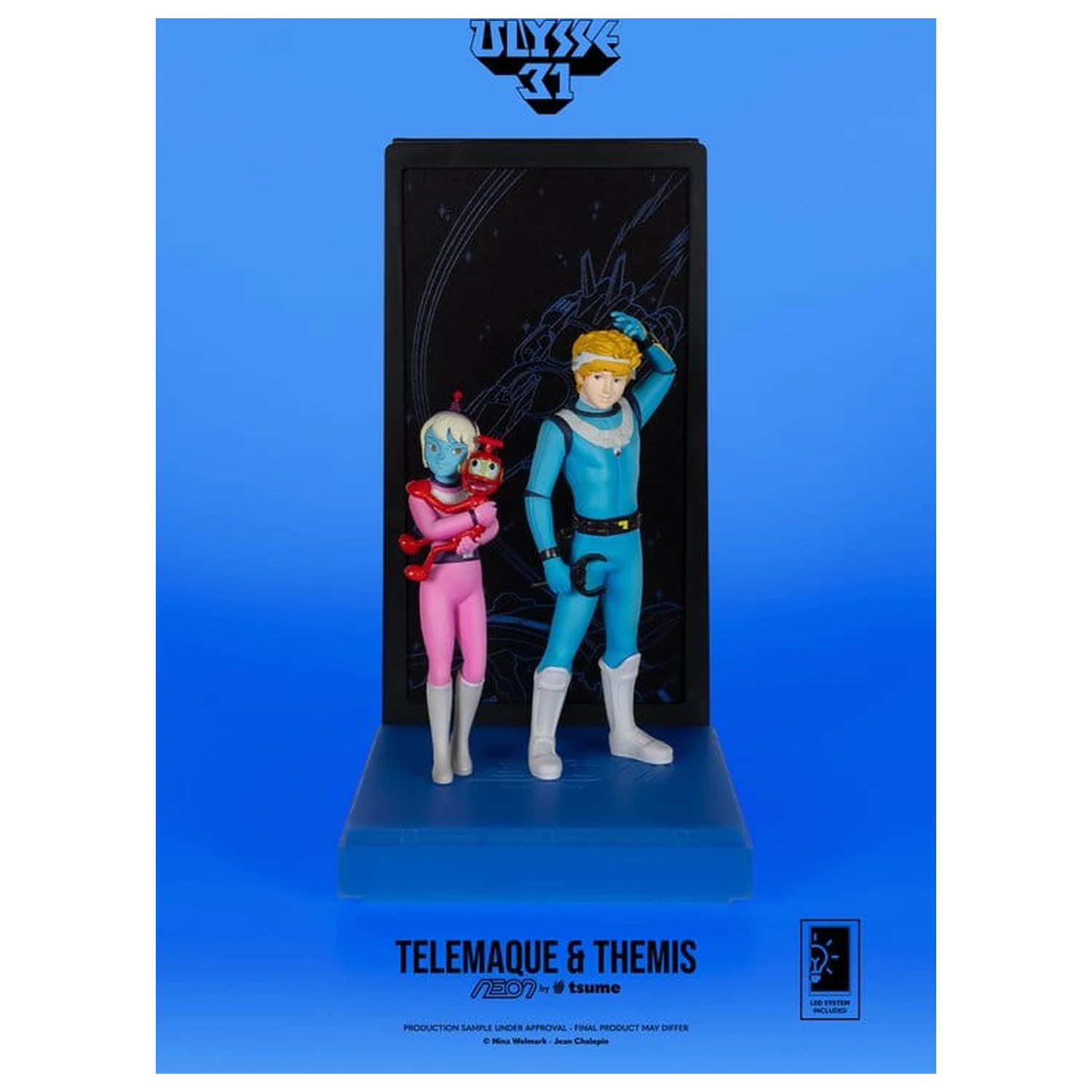 Ulysse 31 Neon figurka 1/9 Telemachus & Themis 20 cm fotografii produktu
