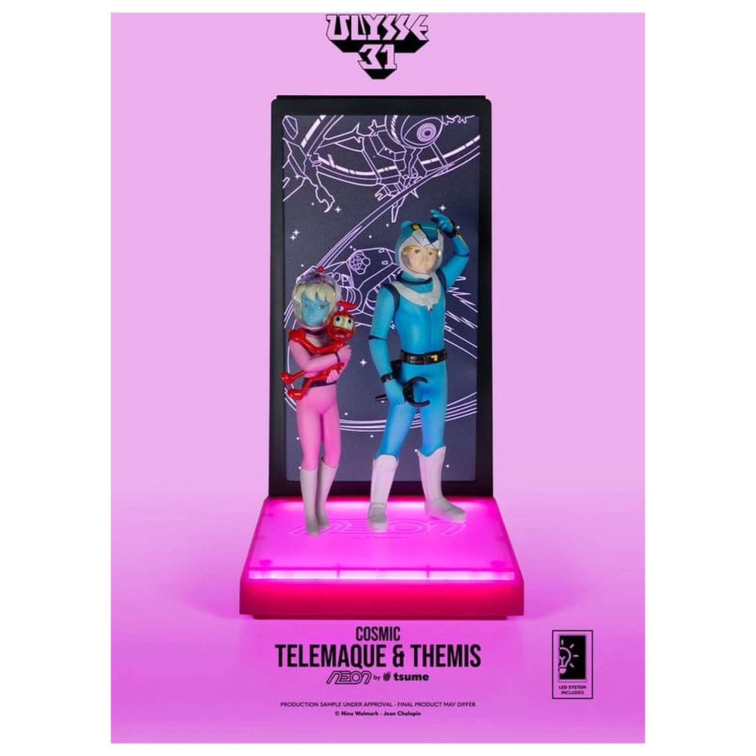 Ulysse 31 Neon Figure 1/9 Telemachus & Themis Cosmic Version 20 cm fotografii produktu