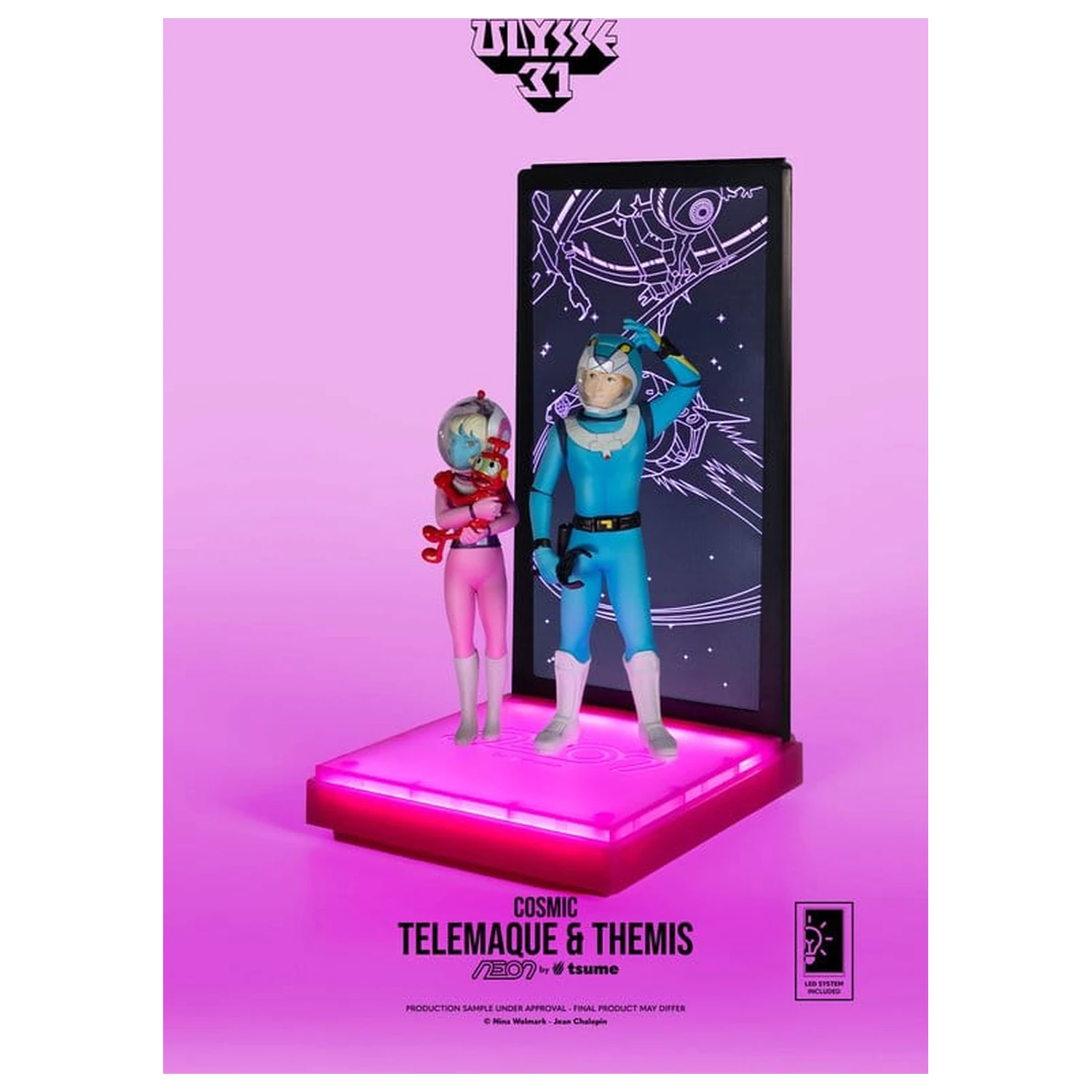 Ulysse 31 Neon Figure 1/9 Telemachus & Themis Cosmic Version 20 cm fotografii produktu