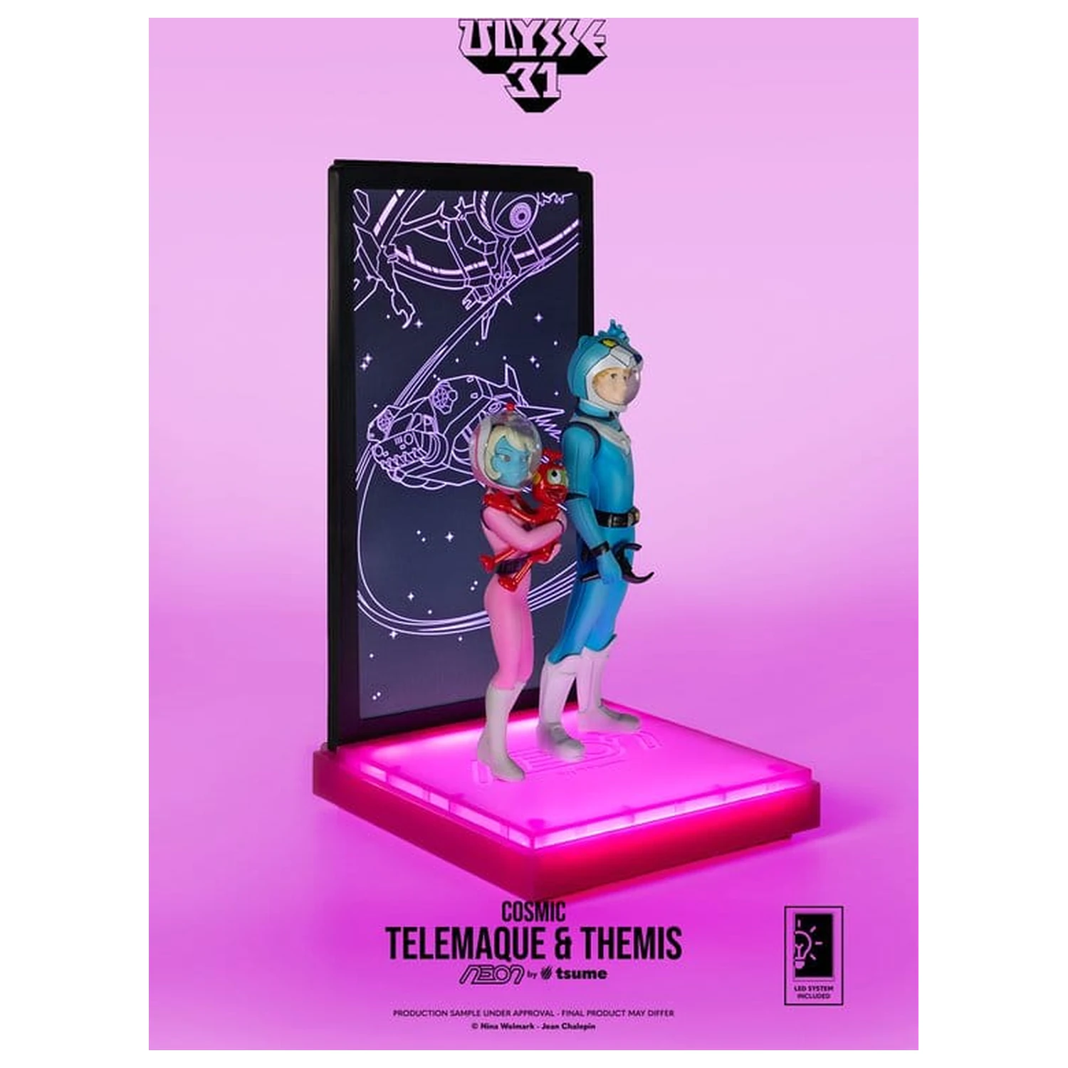Ulysse 31 Neon Figure 1/9 Telemachus & Themis Cosmic Version 20 cm fotografii produktu