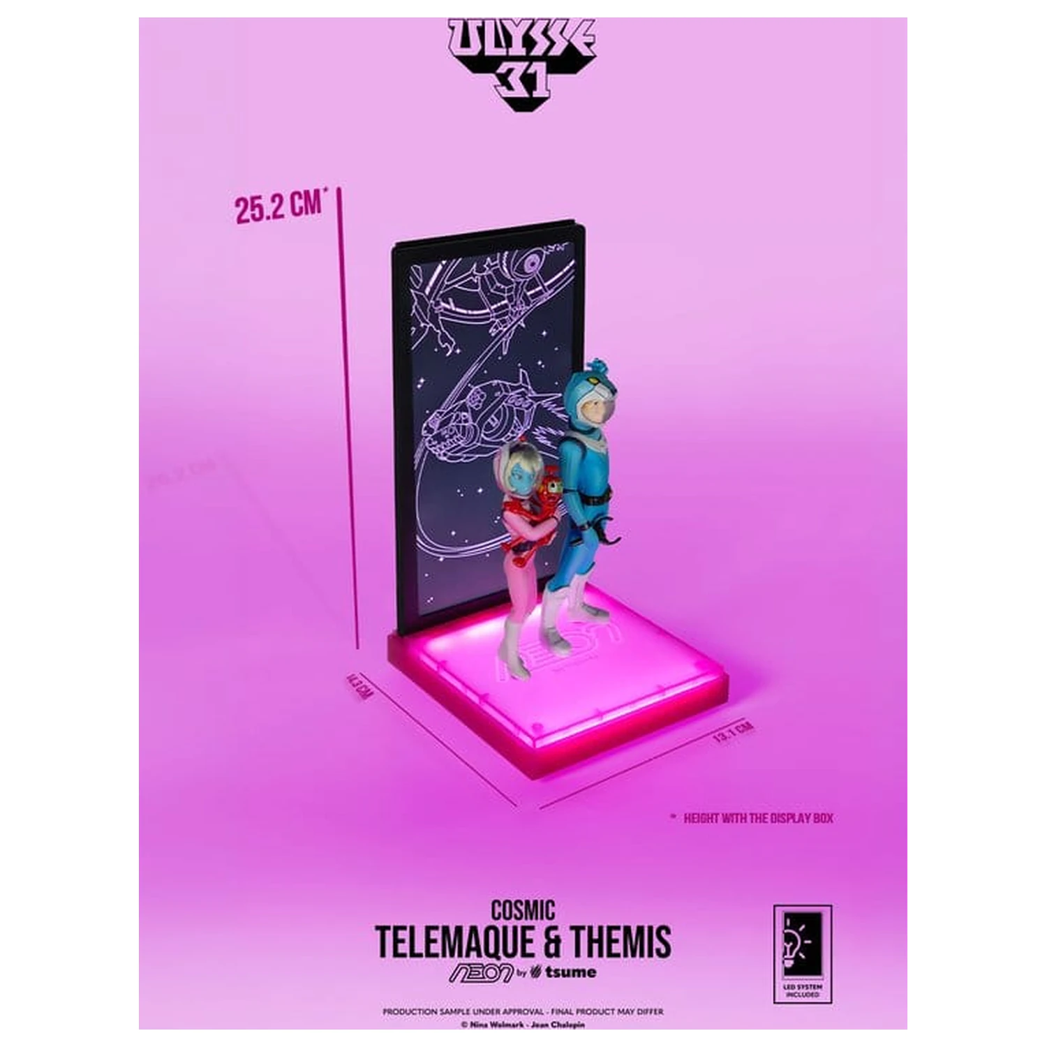 Ulysse 31 Neon Figure 1/9 Telemachus & Themis Cosmic Version 20 cm fotografii produktu
