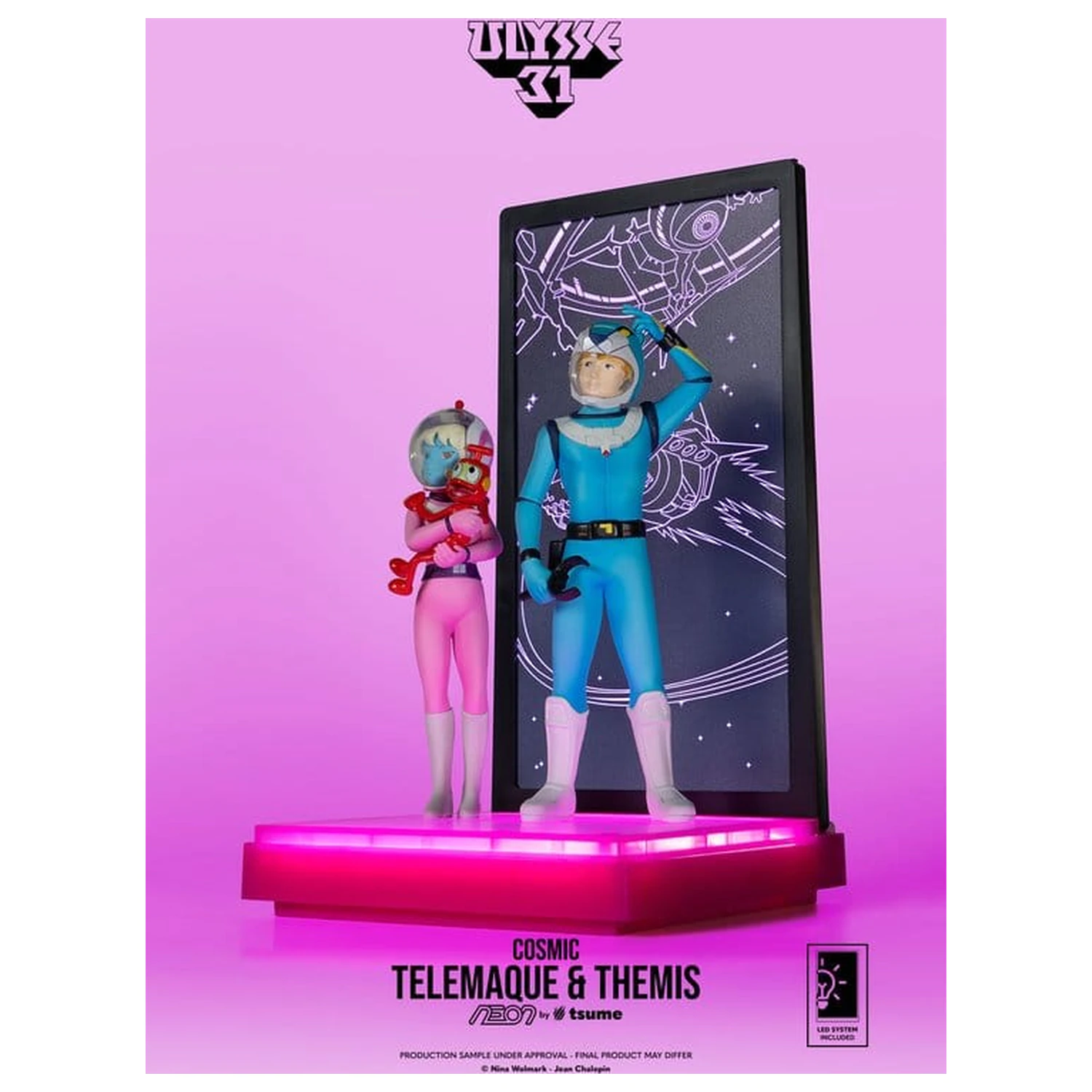 Ulysse 31 Neon Figure 1/9 Telemachus & Themis Cosmic Version 20 cm fotografii produktu