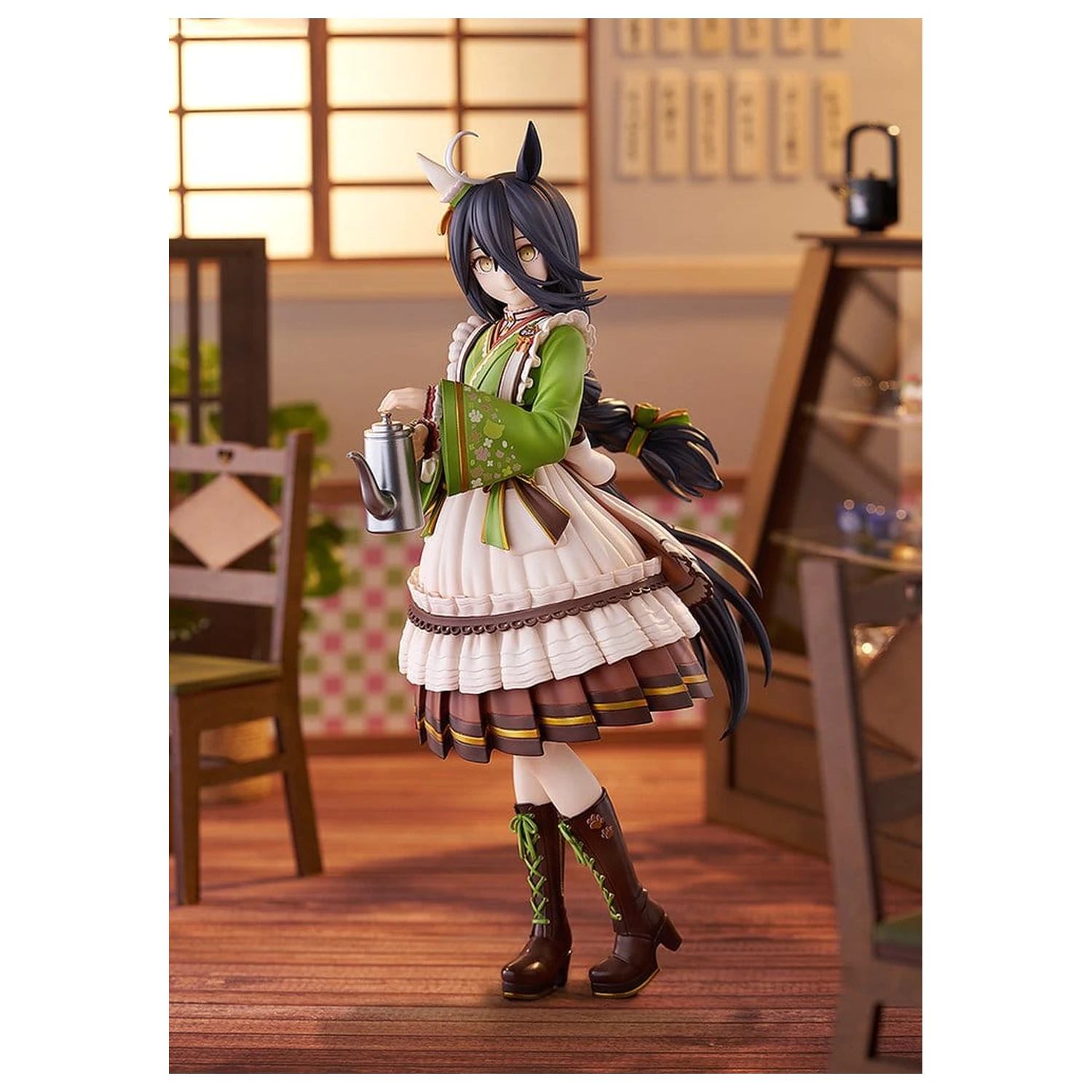Uma Musume Pretty Derby PVC socha 1/7 Manhattan Cafe Willow-Green Evening 24 cm fotografii produktu