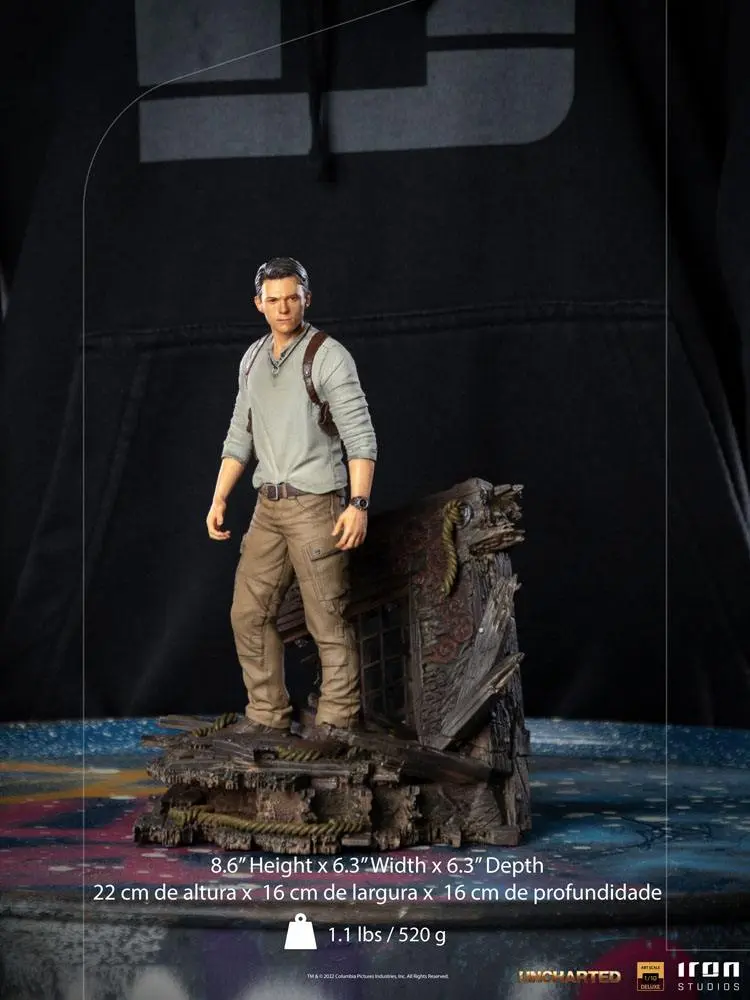 Uncharted Movie Deluxe Art Scale Soška 1/10 Nathan Drake 22 cm fotografii produktu