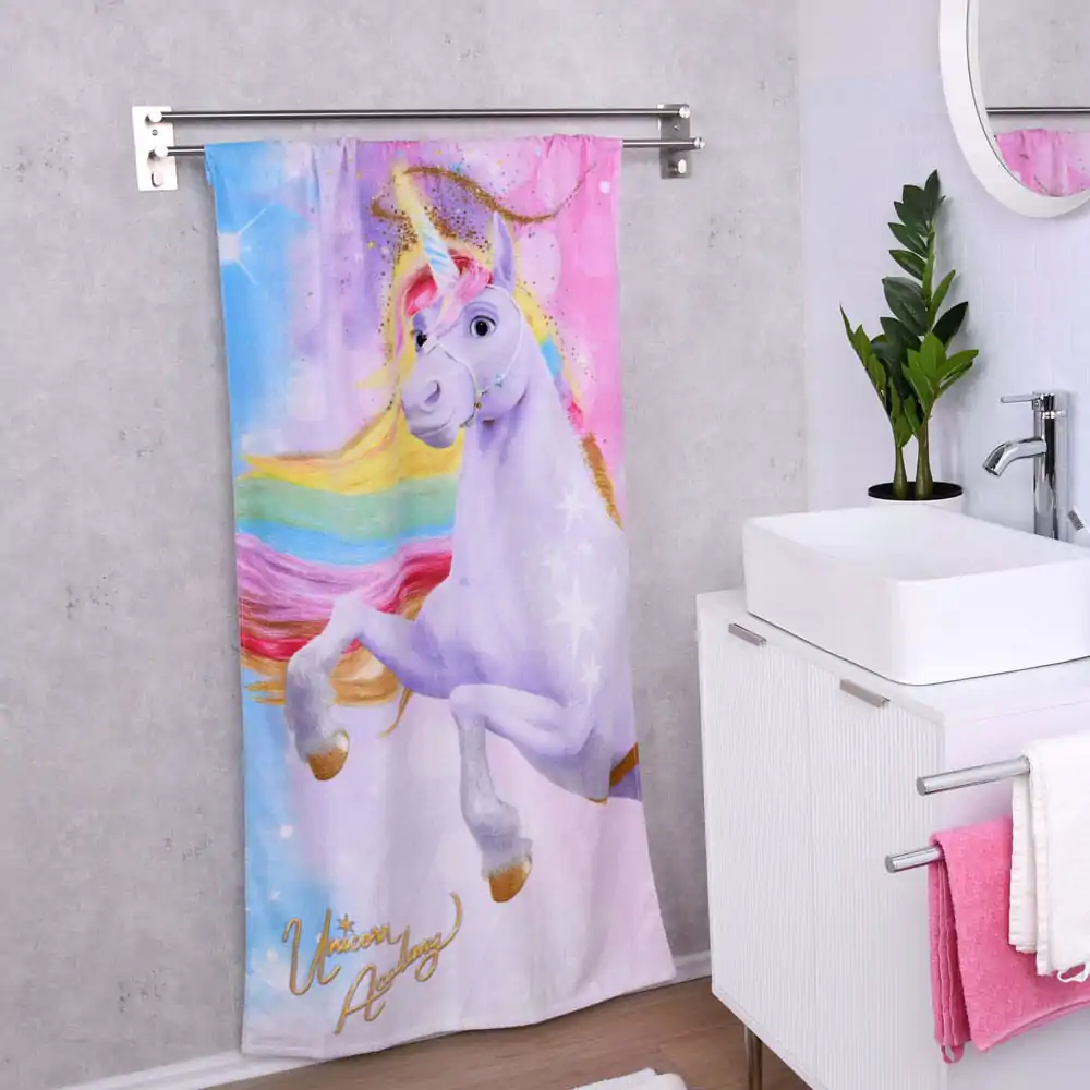 Unicorn Academy Velurová osuška Magic 75 x 150 cm fotografii produktu