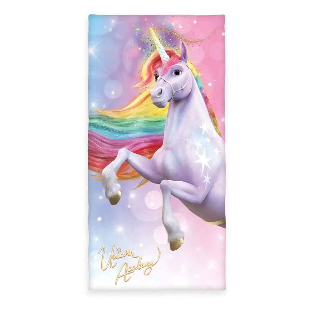 Unicorn Academy Velurová osuška Magic 75 x 150 cm fotografii produktu
