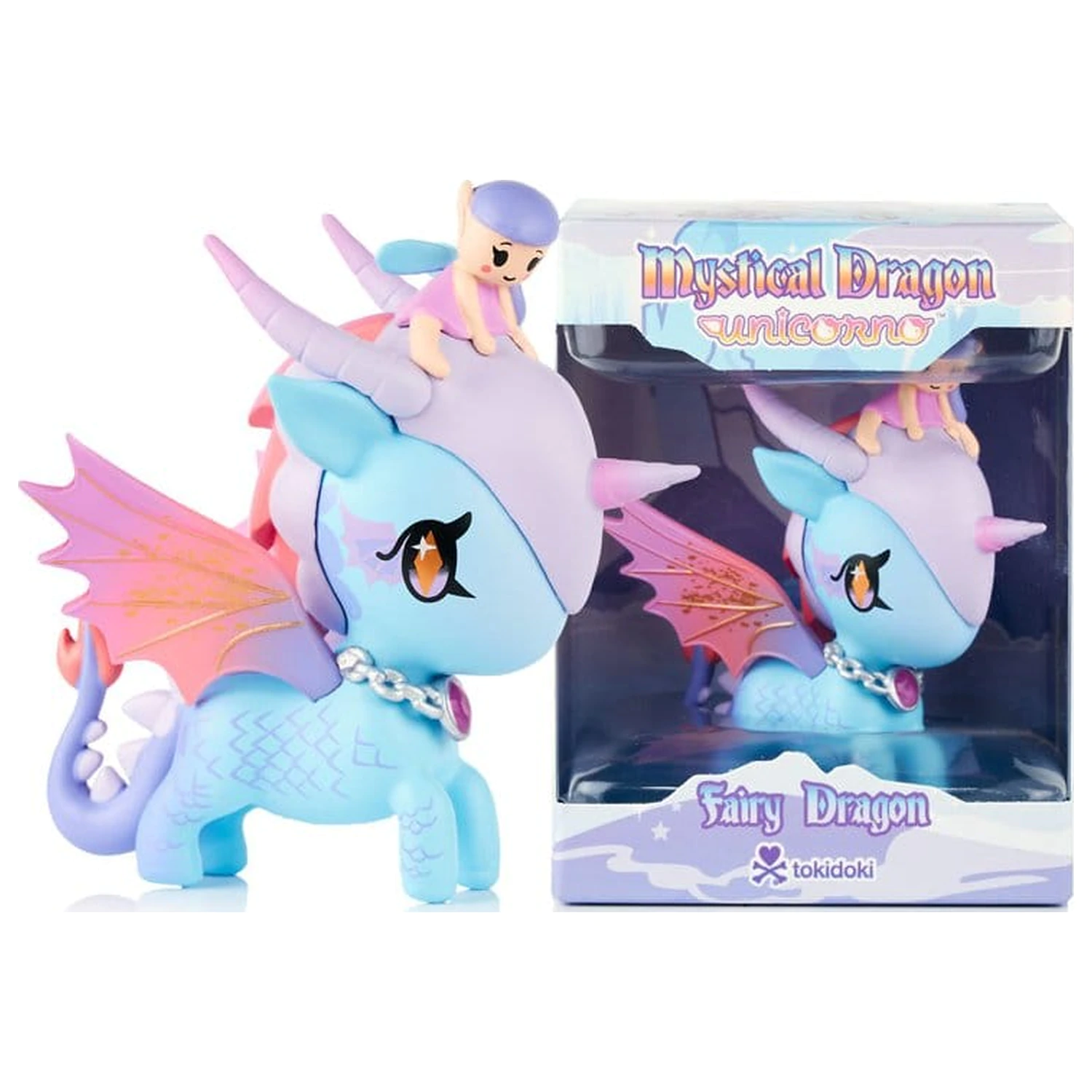 Unicorno Window Box Figurka Mystical Dragon Line Fairy Dragon 8 cm fotografii produktu