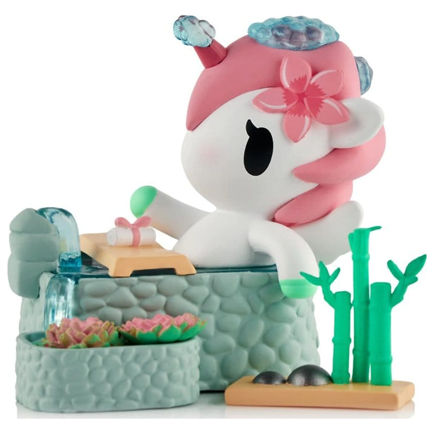 Unicorno Window Box figurka Spa Day Hot Springs Oasis 7 cm fotografii produktu